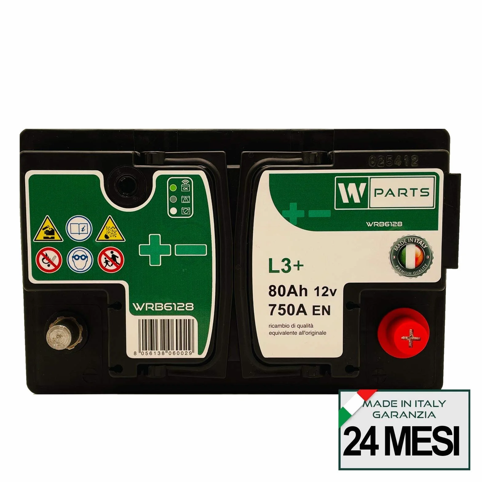 BATTERIA AUTO 80 Ah 750A 278x175x190