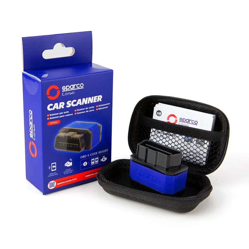 Sparco OBD2 Scanner Bluetooth 5.2 Diagnosi Auto Multimarca Lettore Codici DTC