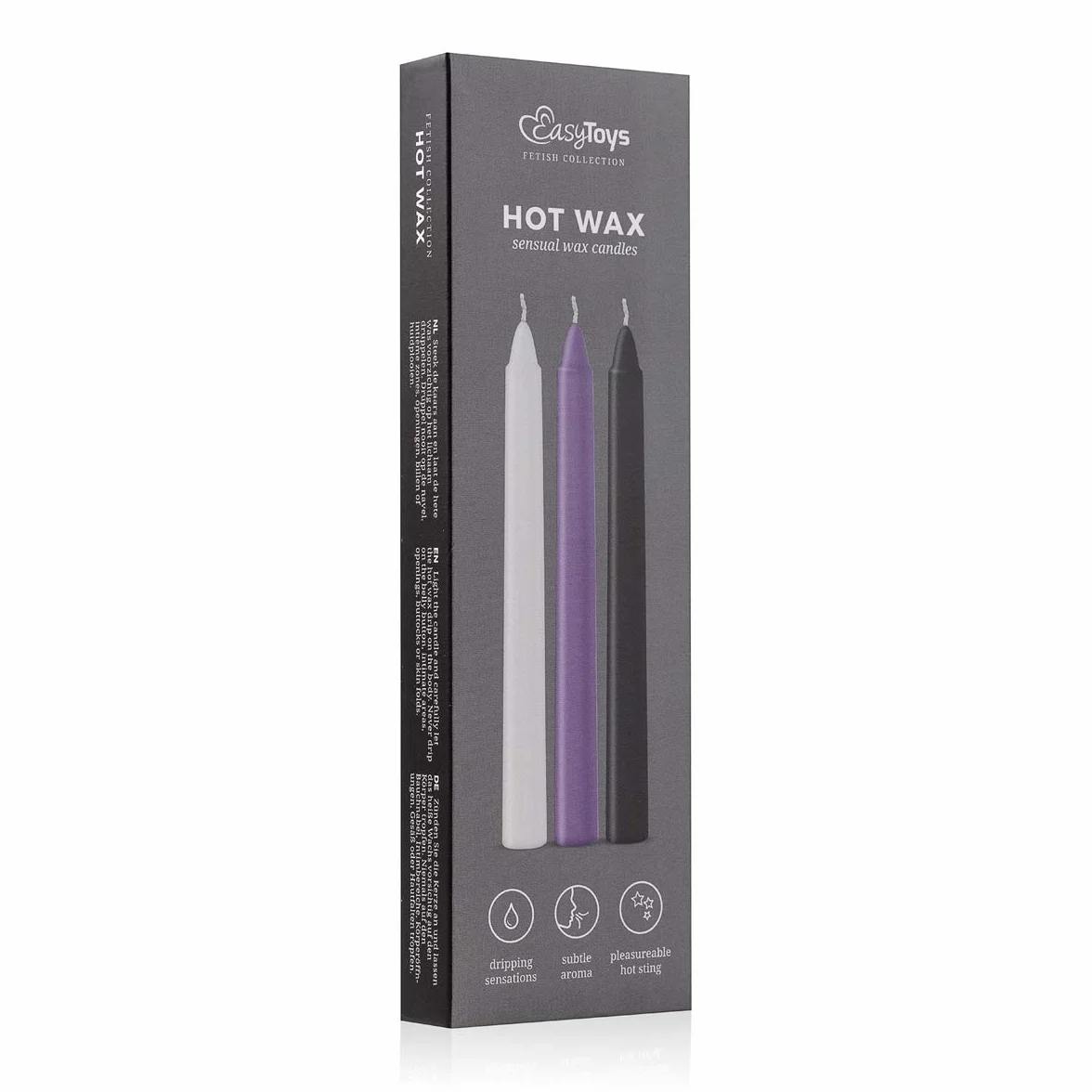 3 Piezas Velas Sensuales De Cera Caliente 90 Gr