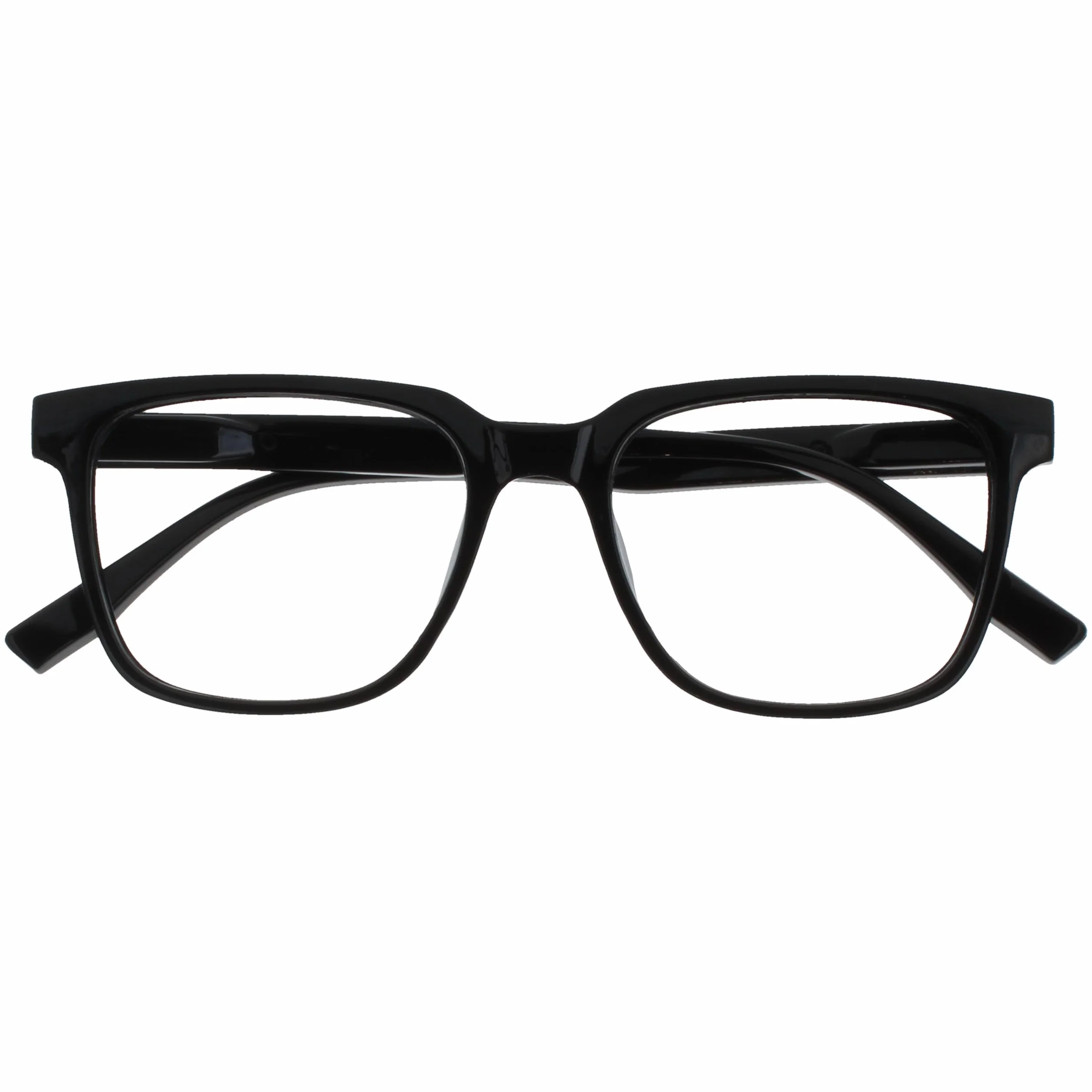 OPULIZE LEO Occhiali da lettura Montatura rettangolare grande Nero +1.50