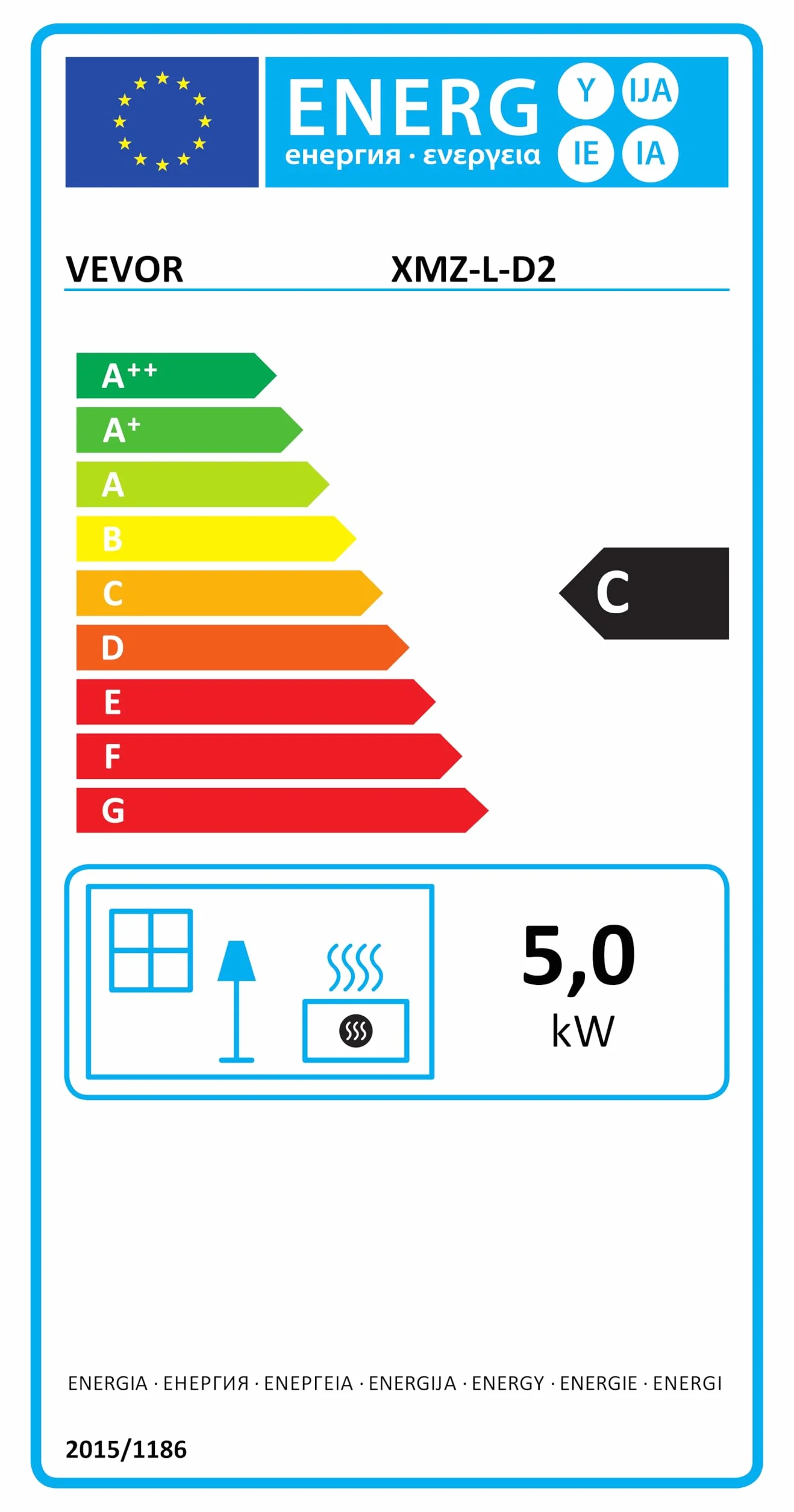VEVOR Riscaldatore d'Aria Diesel Portatile 12V 5-8KW 0,16-0,52 L/h 8℃-36℃ Regolabile 15-20 m² Telecomando LCD Serbatoio 5L