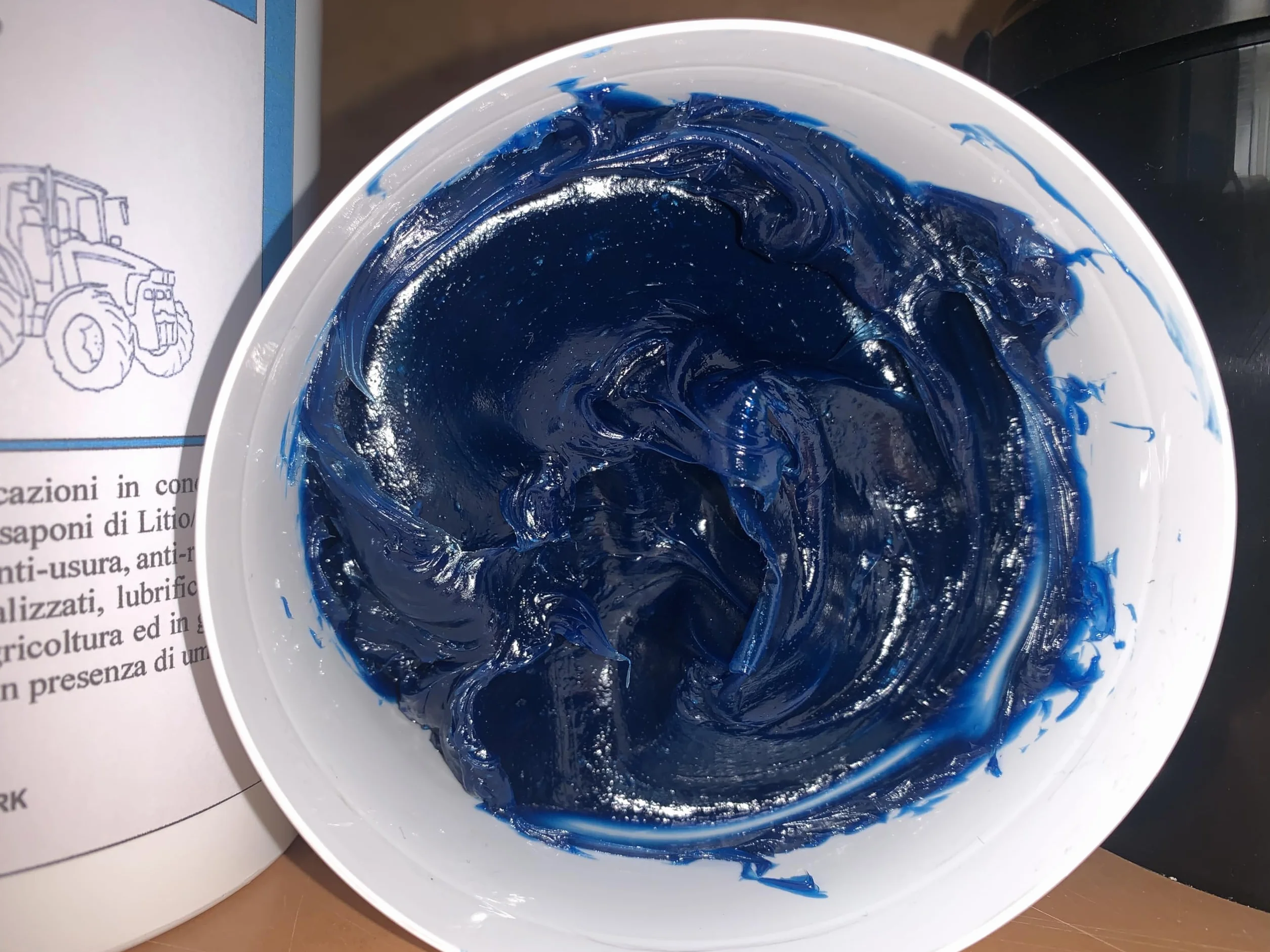 Grasso blu TecnoTrade lubrificante ai saponi di litio/calcio 1000ml