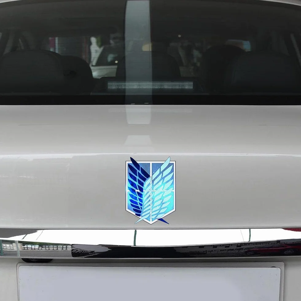 5.1 '' per attacco su Titan Wings of Liberty adesivi per auto Graffiti decalcomania divertente auto Assessoires moto paraurti adesivo