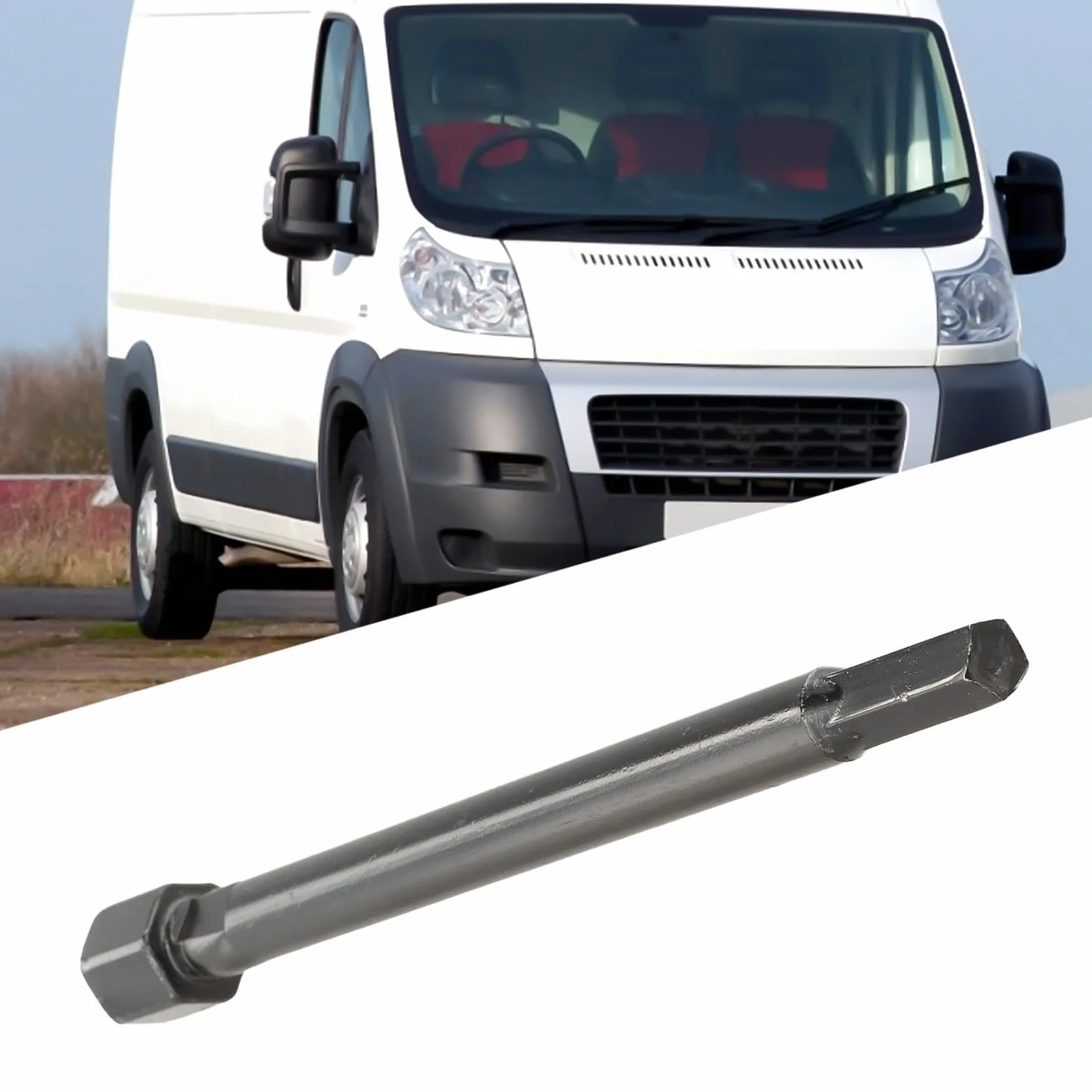 Yhenlovtt Per argano ruota di scorta strumento costruzione in ferro sostituzione diretta per Fiat Ducato Boxer Citroën Relay 2006-in poi OE 1369574080