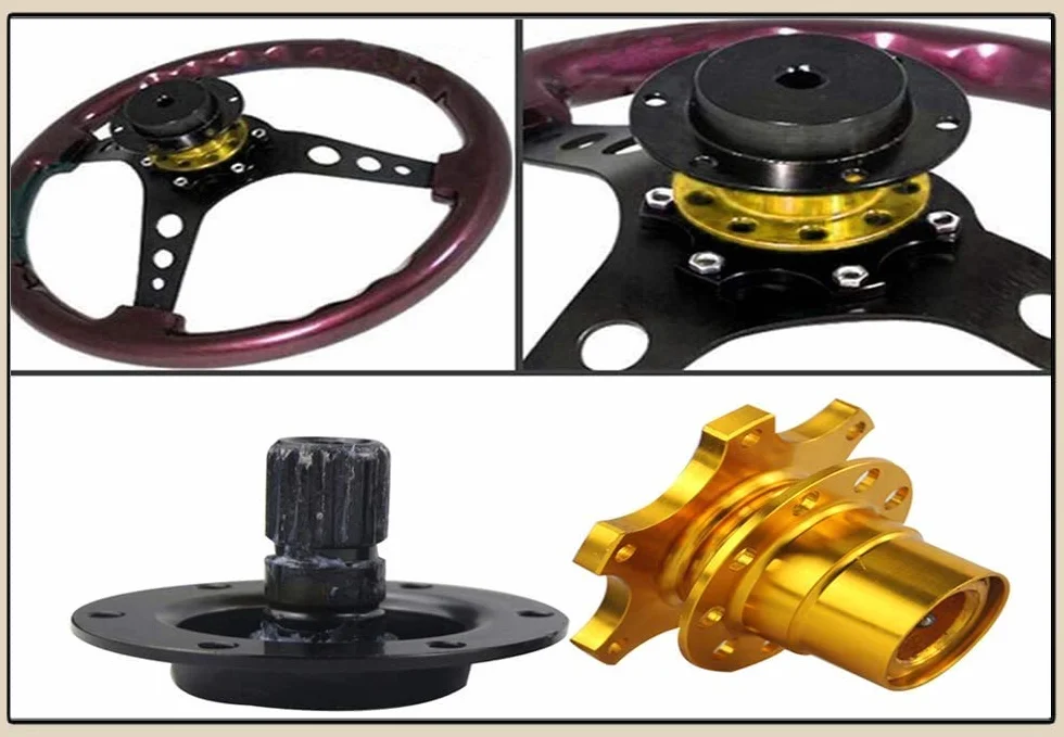 FireAngels Kit universale adattatore per mozzo volante a sgancio rapido con bossolo a 6 fori Viola