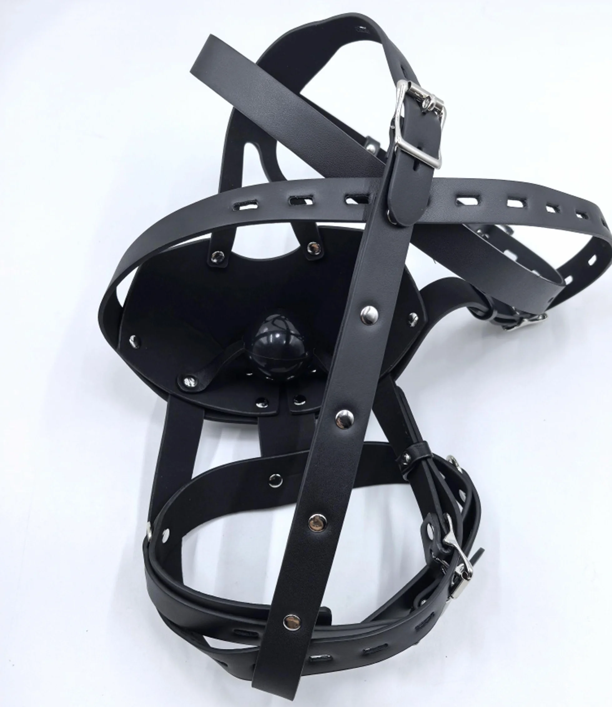Museruola BDSM Bavaglio chiudibile Imbracatura Gag
