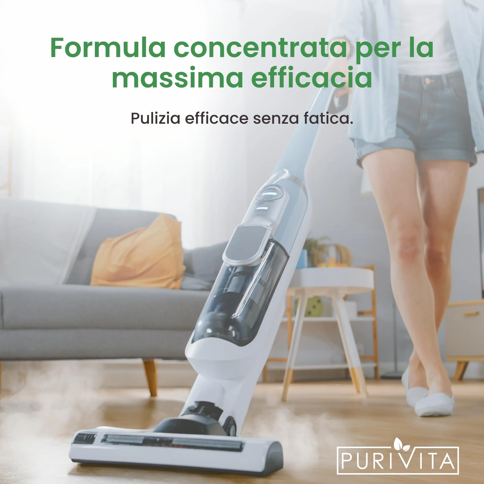 PURIVITA® Detergente Lavapavimenti Concentrato 1L - Detergente per Tergivetro ad Umido e Pavimenti