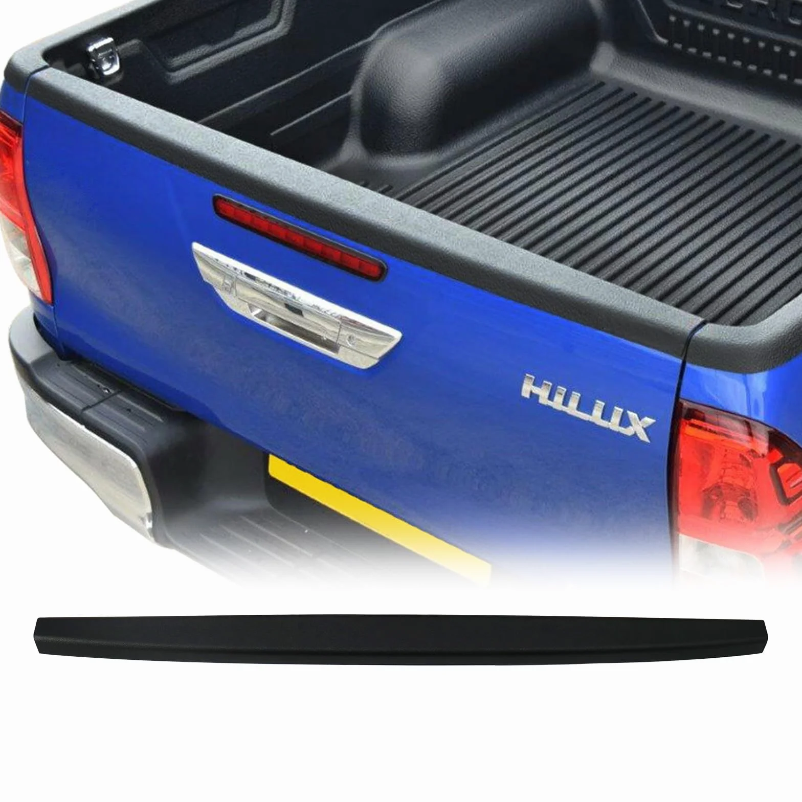 Protezione Bordo Portellone Toyota Hilux 2016-2020 2021-2026 Copertura Cassone LLDPE 3.5mm Anti-Urto Nero Opaco