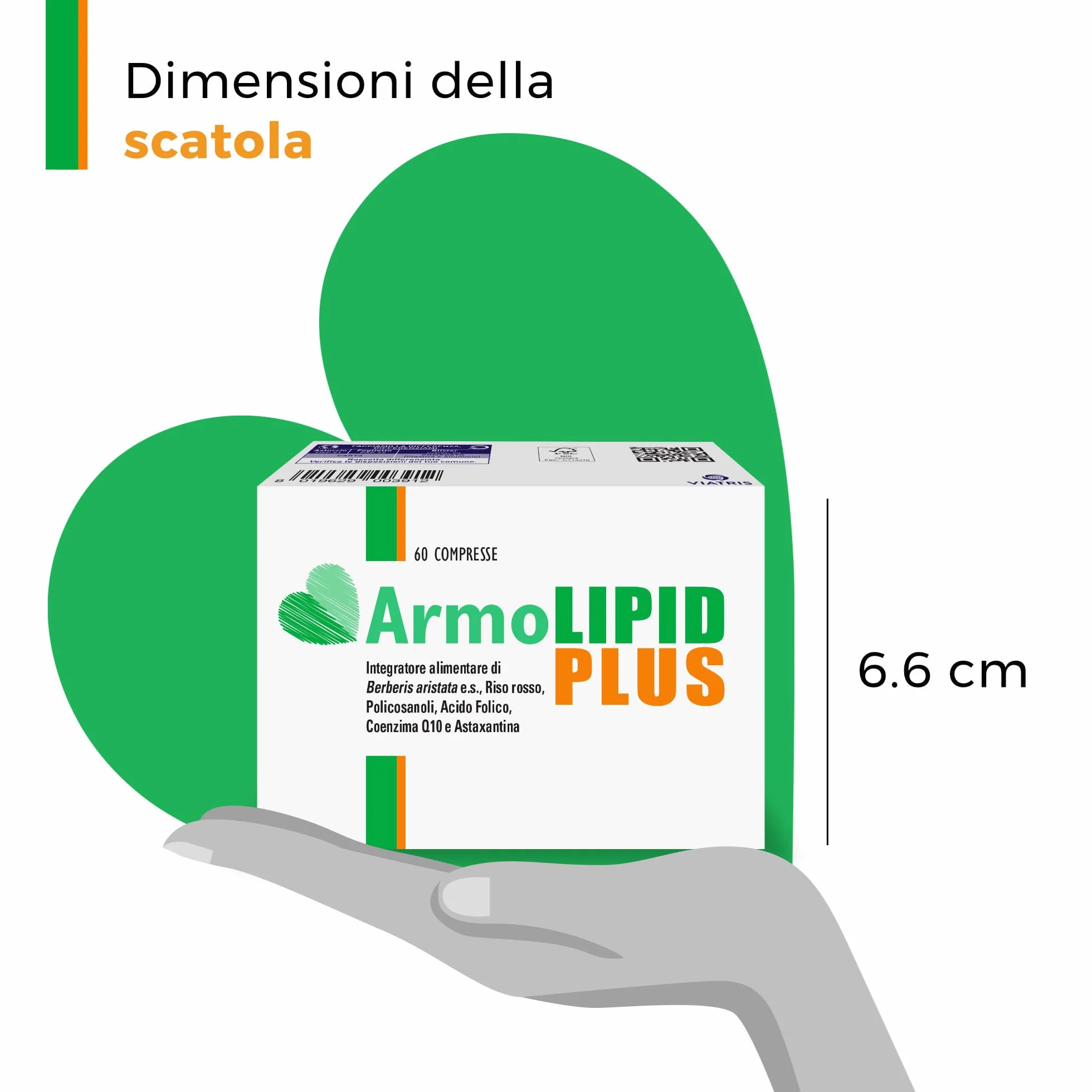 Armolipid Plus 60 Compresse Integratore Alimentare Berberis Aristata Riso Rosso Fermentato Acido Folico Policosanoli Coenzima Q10 Astaxantina