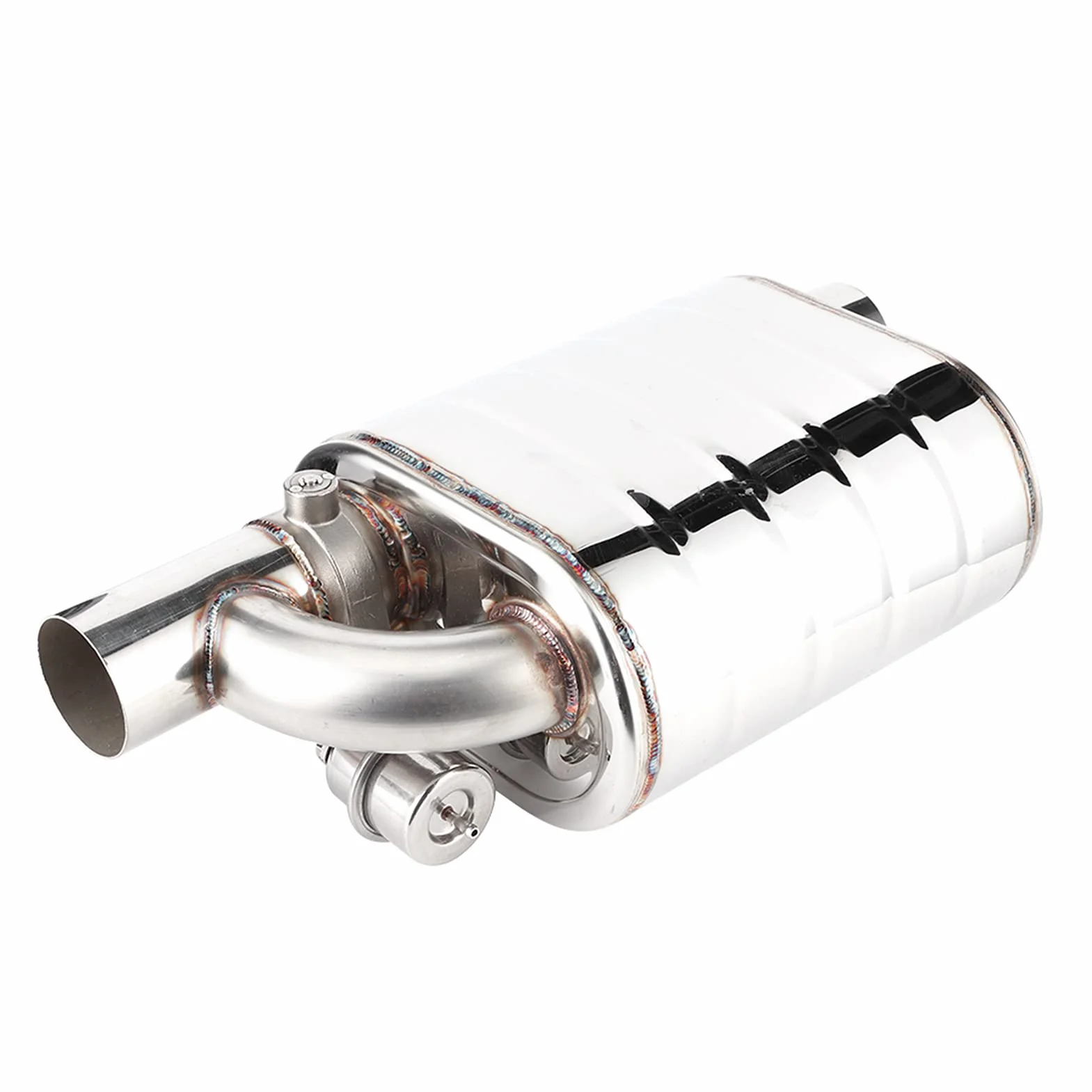 AMONIDA Valvola di Scarico Elettrica per Auto, Valvola di Scarico Elettrica per Auto Universale da 63 Mm Silenziatore Variabile per Tubo della Pompa del Vuoto del Dispositivo con Porta