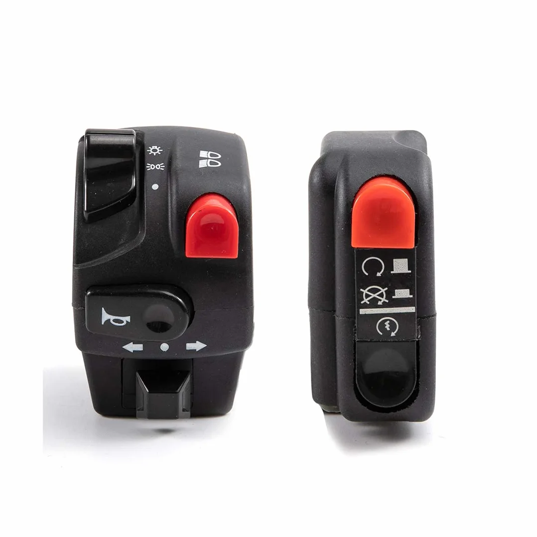 Interruttore 7/8" 22mm Moto Pulsante Clacson Indicatore Direzione Fendinebbia Luci Start