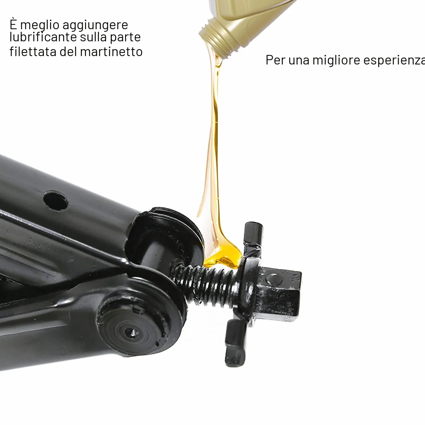 EXLECO Cric Auto 2,5T, Cric a Forbice, Sollevatore Auto a 360°, Testa di Attività con Chiave a Cricchetto, per Auto Familiare Auto, SUV, MPV