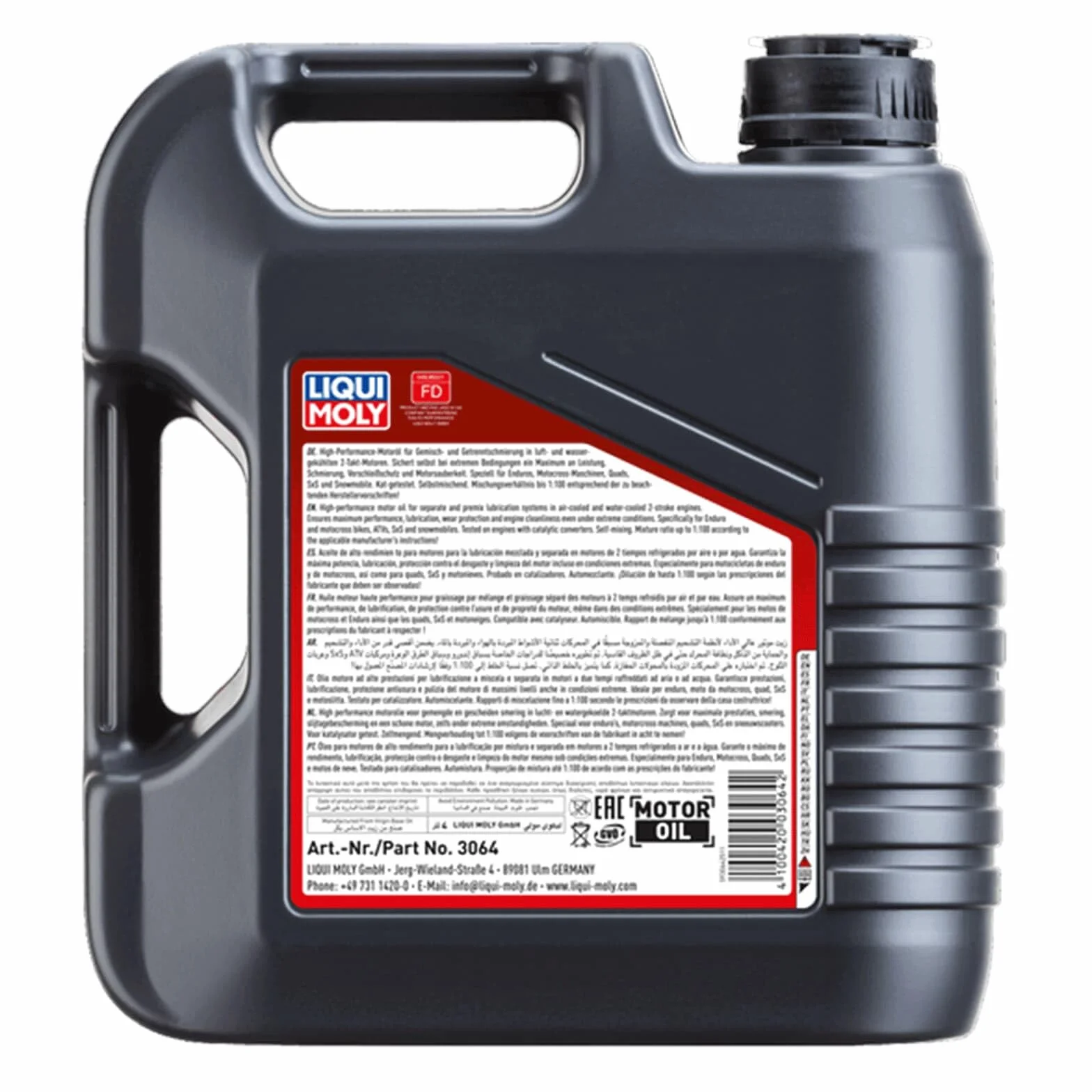 LIQUI MOLY Olio motore Motorbike 2T Synth 100% Sintetico 4 L