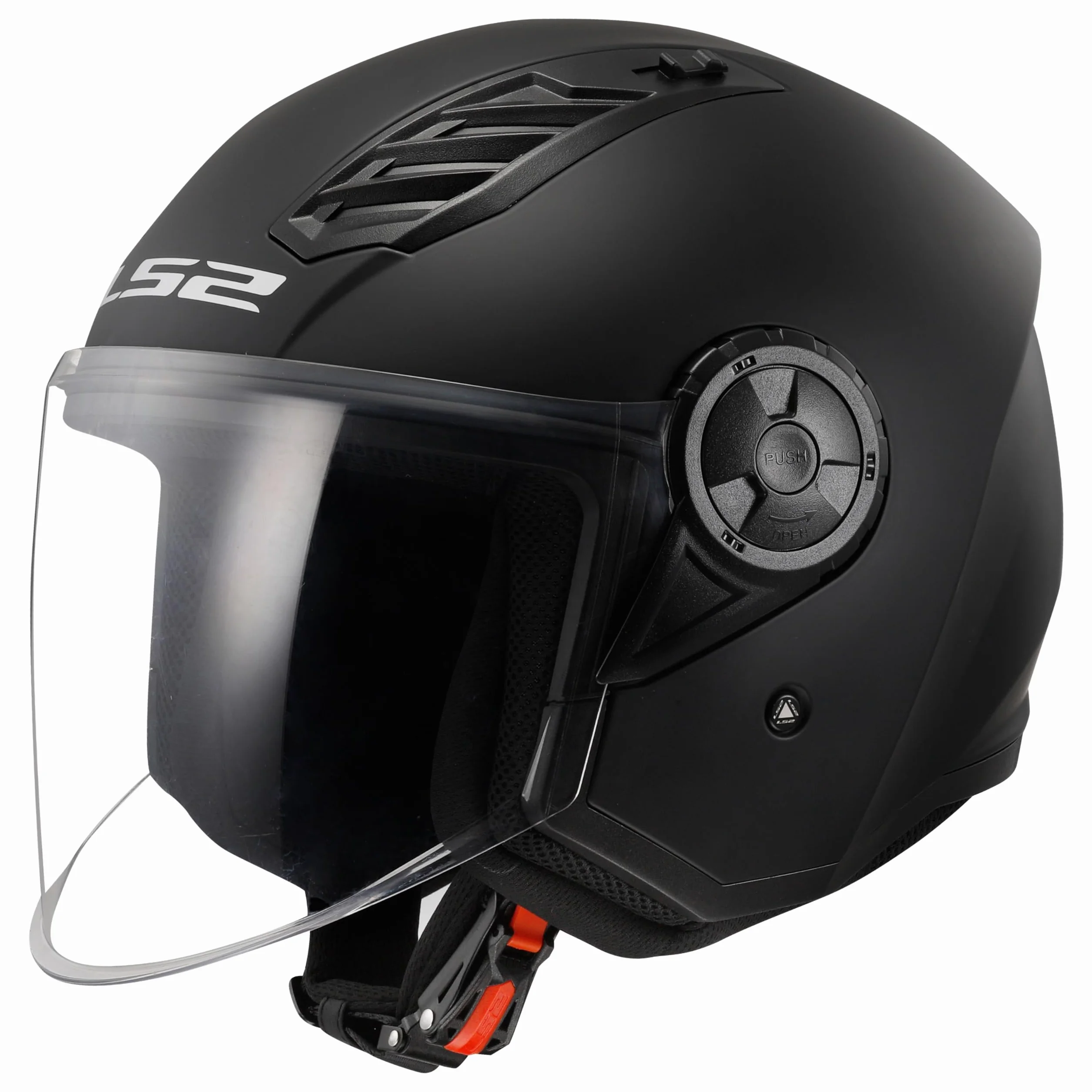 Open Faced Motorcycle Helmet. LS2 Airflow II ECE 22.06