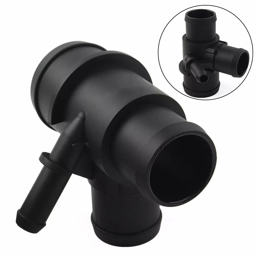 QOXEZY Connettore per tubo dell'acqua per modelli 2010-2016, alloggiamento termostato di ricambio con numero OEM LR025969 LR020126, per struttura in ABS resistente, nero