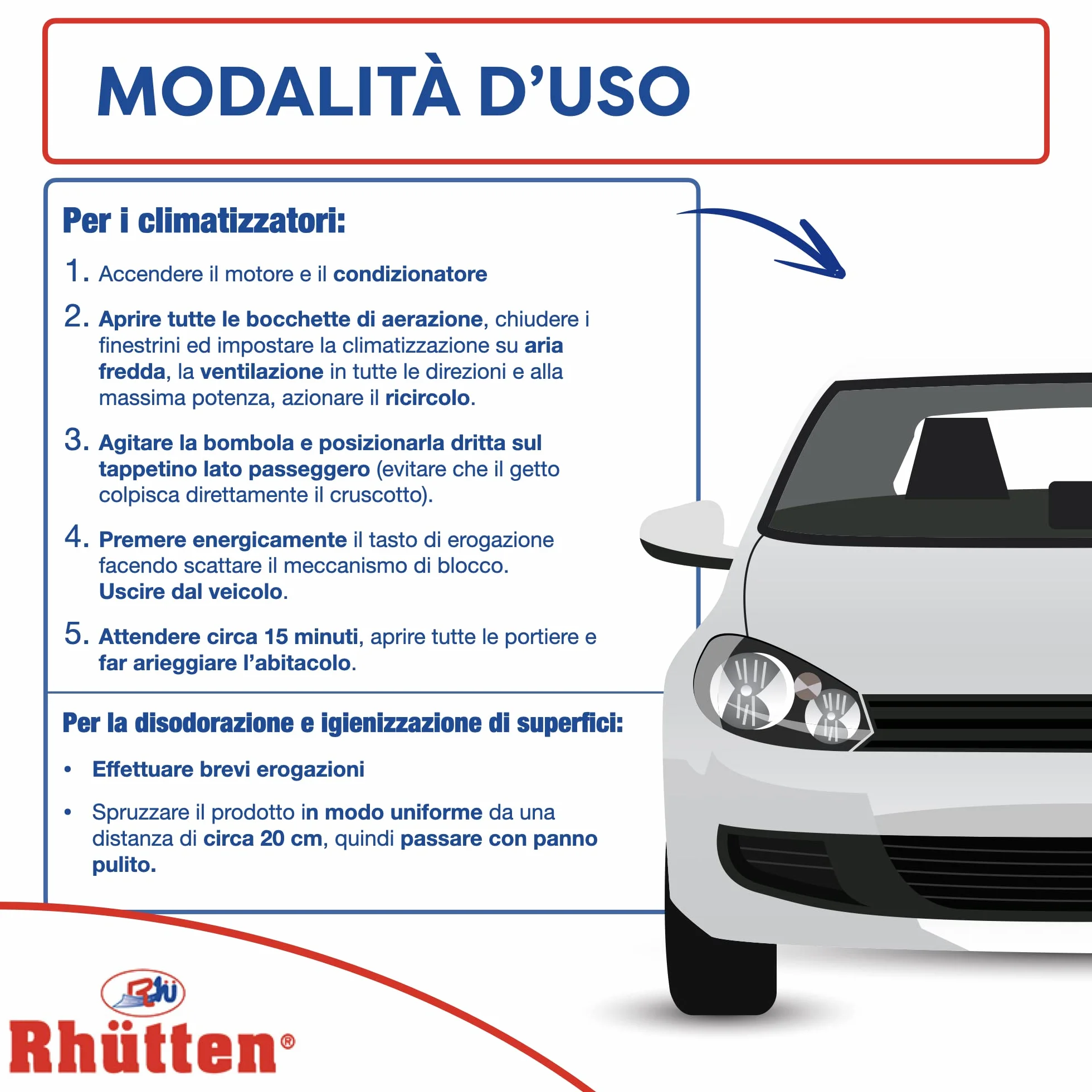 Clima Odor Detergente Igienizzante e Disodorante per Clima Auto, 175ml