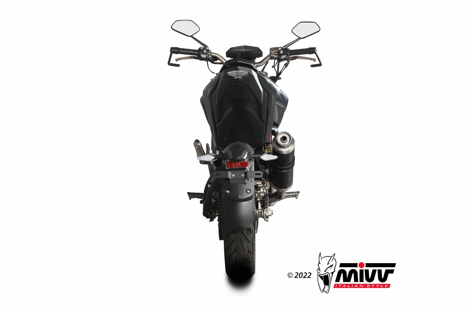 mivv scarico completo omologato catalizzato gp nero alto compatibile con zontes zt 125 u 2023 2024 mototopgun