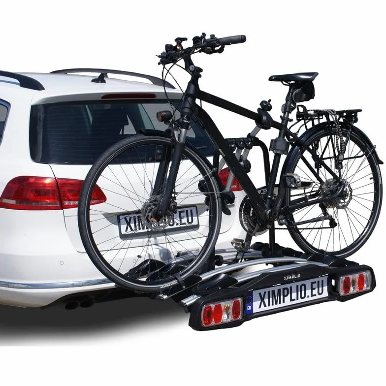 Ventus - Portabici da gancio traino per 4 bicelette - inclinabile, bloccabile (per 4 bici)