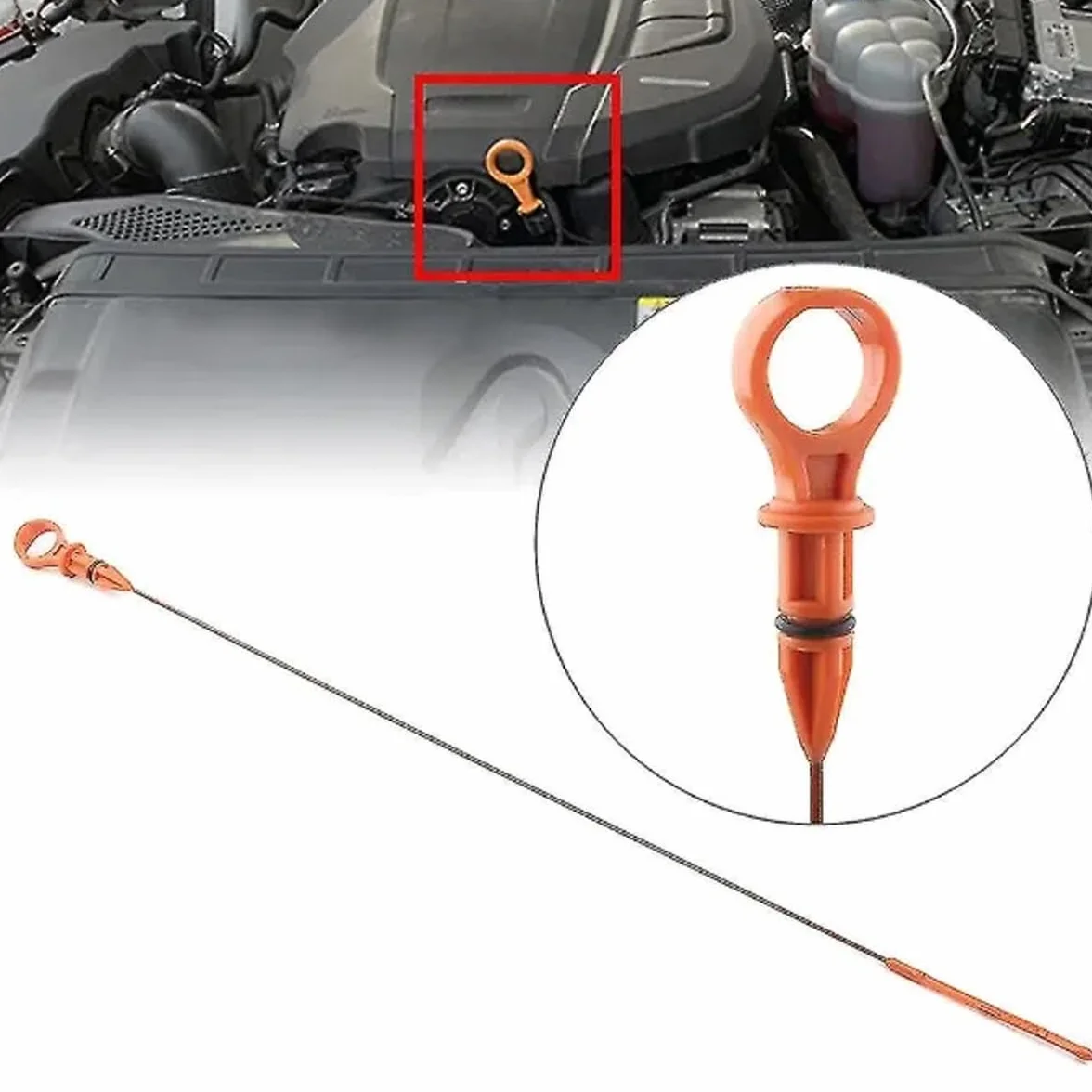 Astina dell'olio 660 mm Impostazione dell'olio motore OE 1174G9 1174F0 500287032 Compatible for Peugeot 2.0 HDI 308 3008 508 5008 RCZ Expe compatible for Citroen C4, C5, C8, DS4, DS5, JUMPY 2006+