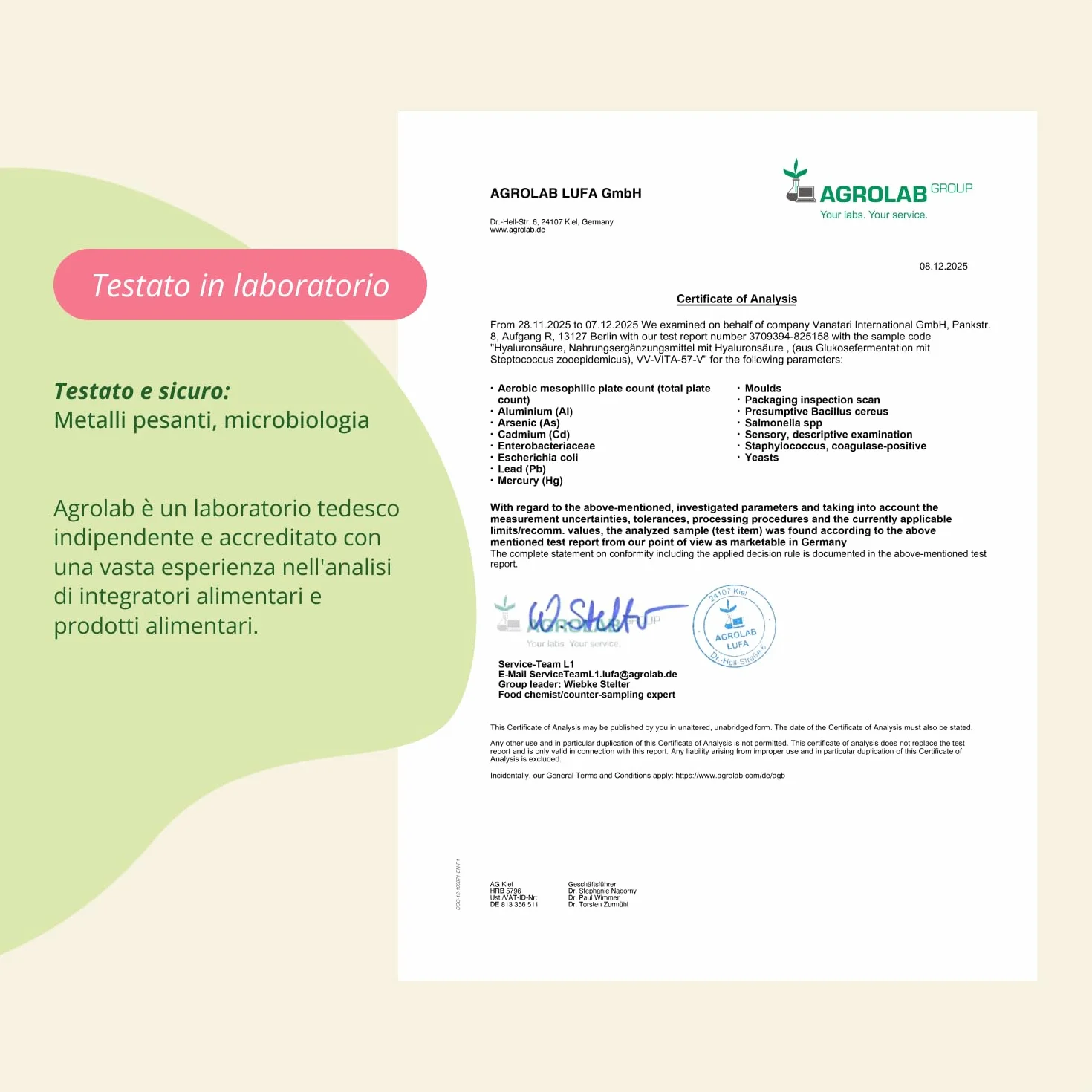 Vegavero® Kwas Hialuronowy 600 mg 800-1500 kDa 180 kapsułek Naturalny Wegański