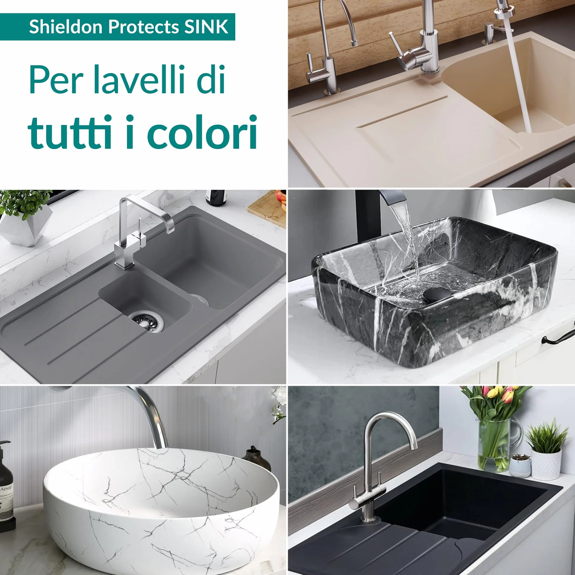 Shieldon Protects SINK Impregnante nano per lavelli in granito e composito 200 ml