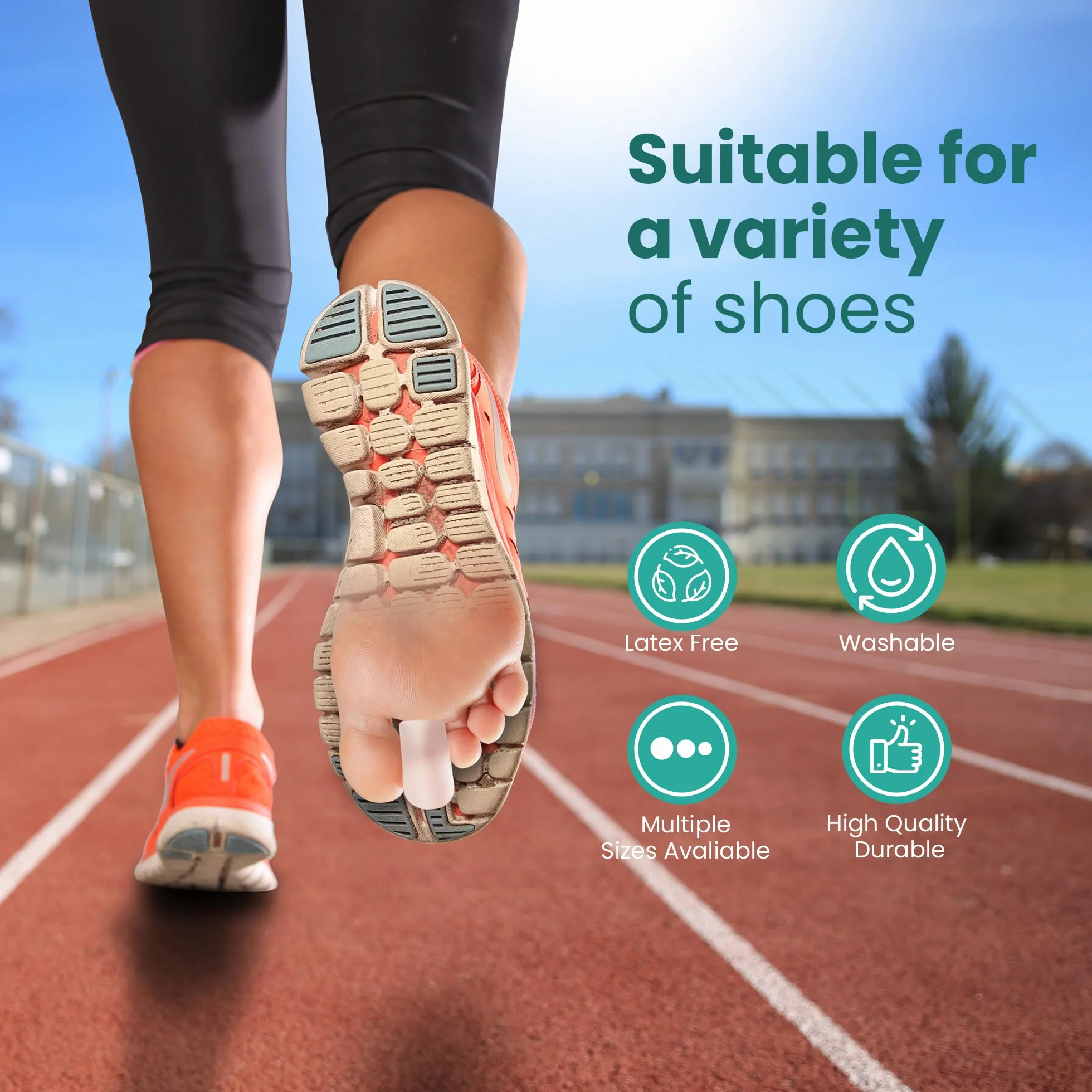 Welnove Gel Toe Cap Protector - Copripunta in Silicone per Alleviare Dolore, Unghie Incarnite, Calli, Vesciche (Multi-Size, Clear)