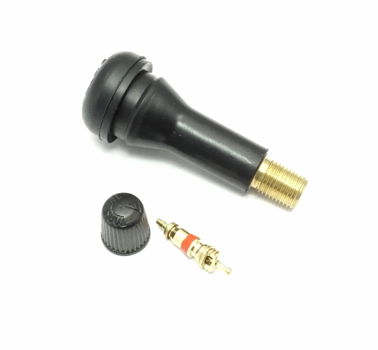 4 tappi universali in gomma nera per valvole pneumatici da 50 mm