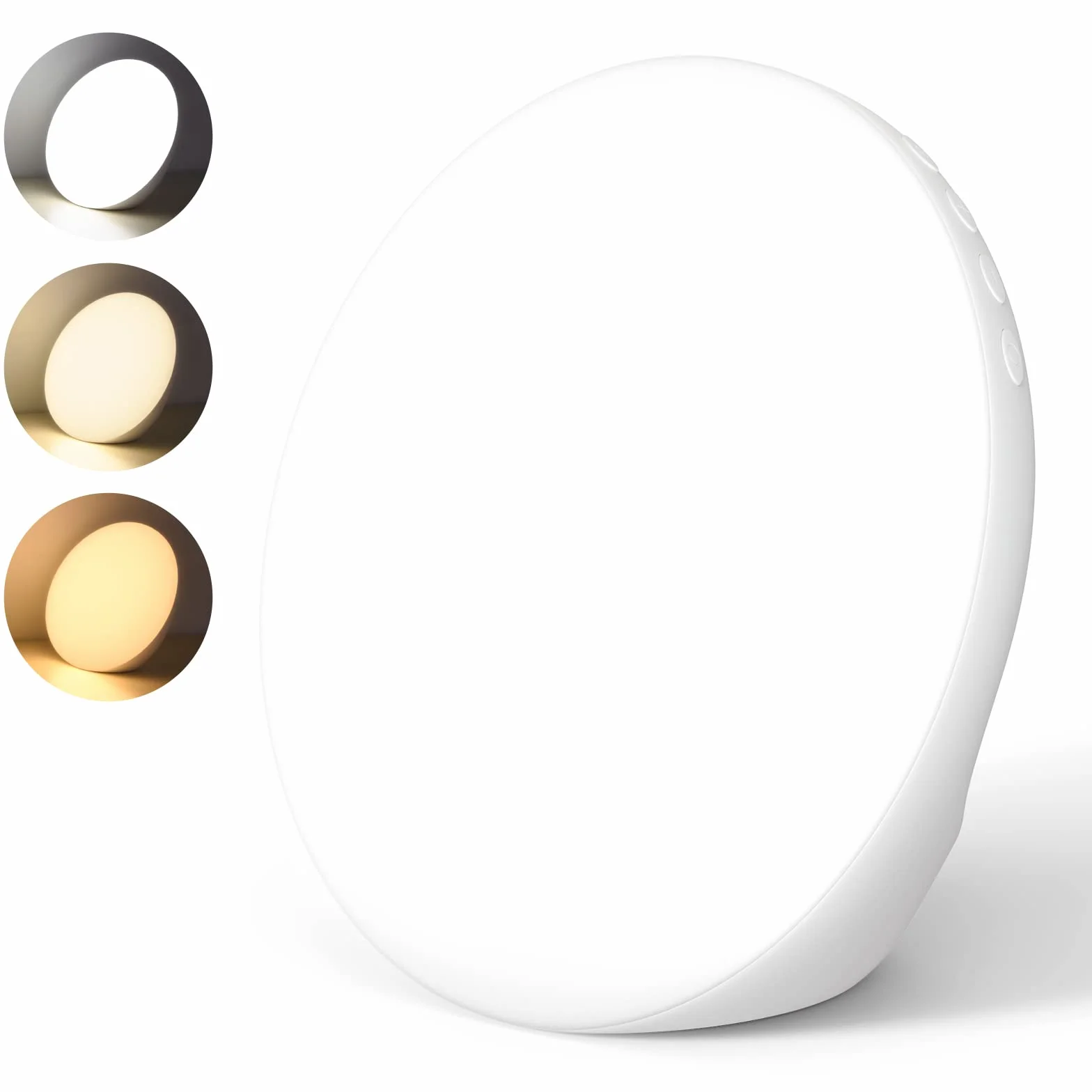 Lampada per fototerapia 10.000 Lux con colori regolabili, luminosità e timer, senza UV, bianca