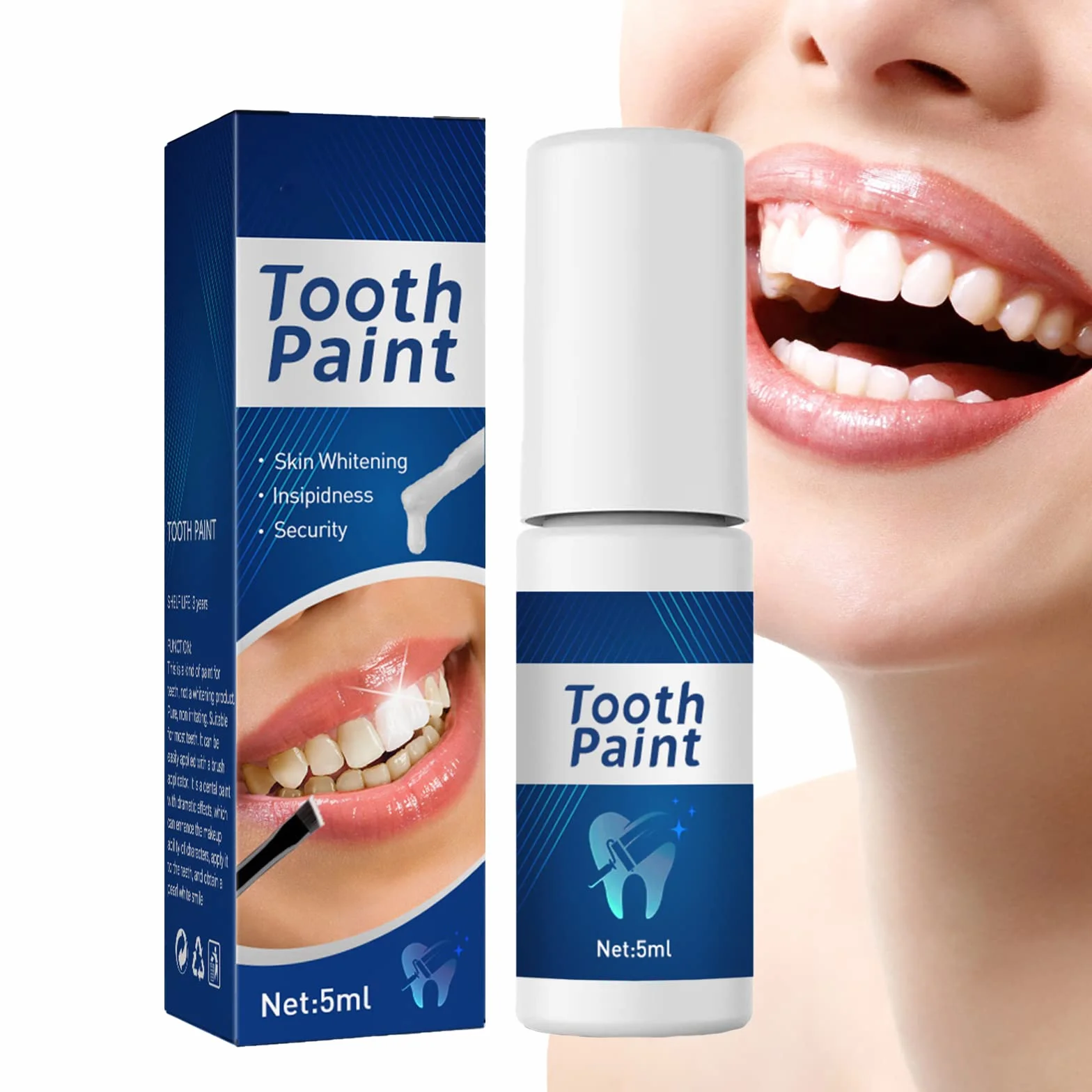 Vernice Sbiancante per Denti Sensibili Gel Smalto Bianco Intenso
