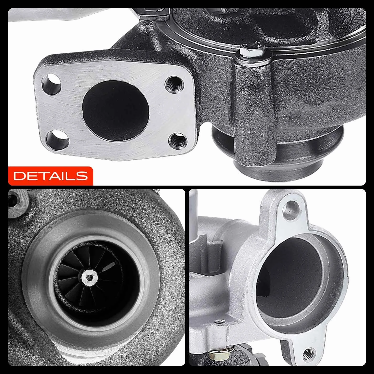 Frankberg Turbocompressore a gas di scarico Diesel Compatibile con Berlingo Multispace B9 1.6L C-Max DM2 1.6L C4 Grand Picasso I UA 1.6L M.i.n.i R56 1.6L C30 533 1.6L Replace# 9663199280