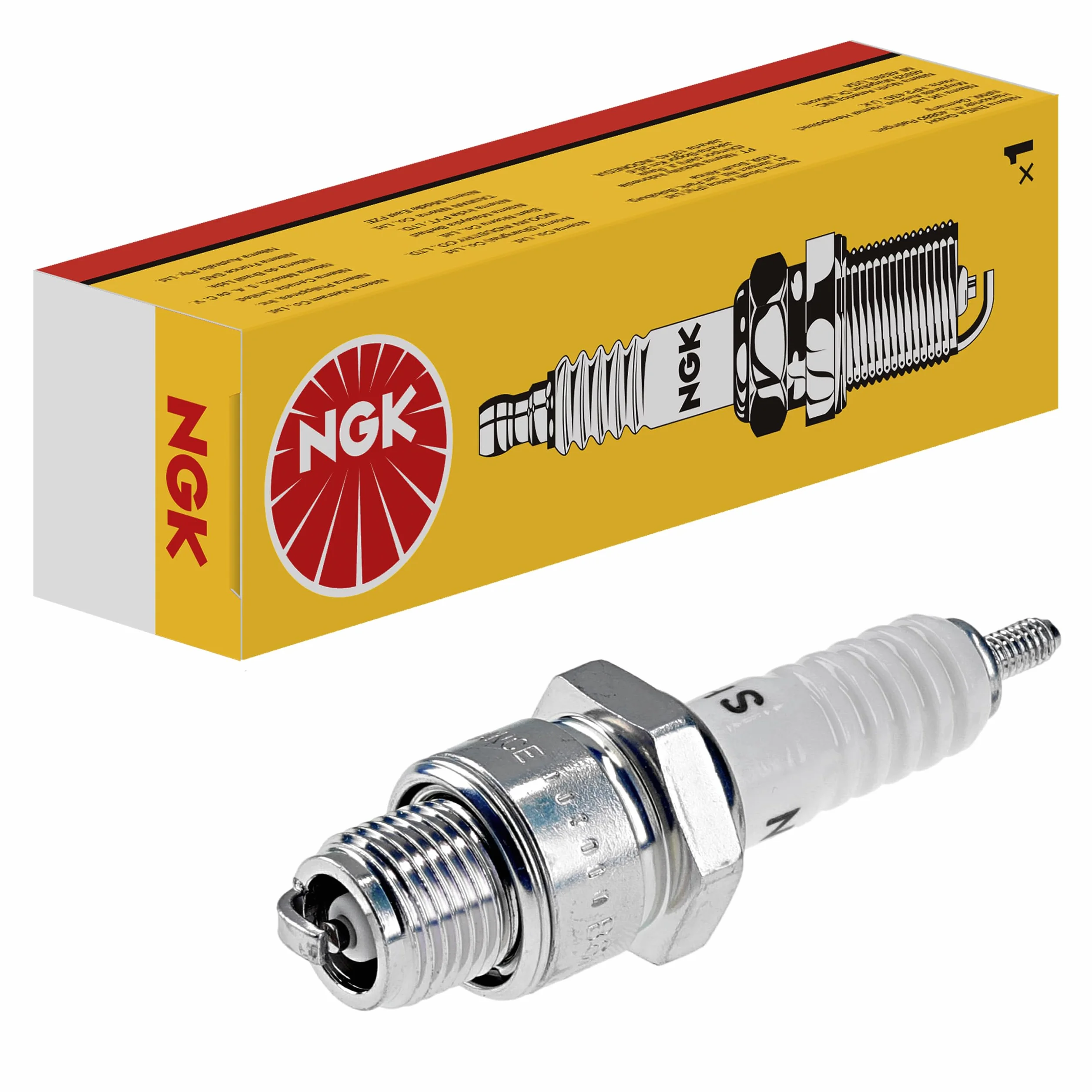 Candela di accensione NGK B6HS, 4510| Yellow Box | 1 pezzo
