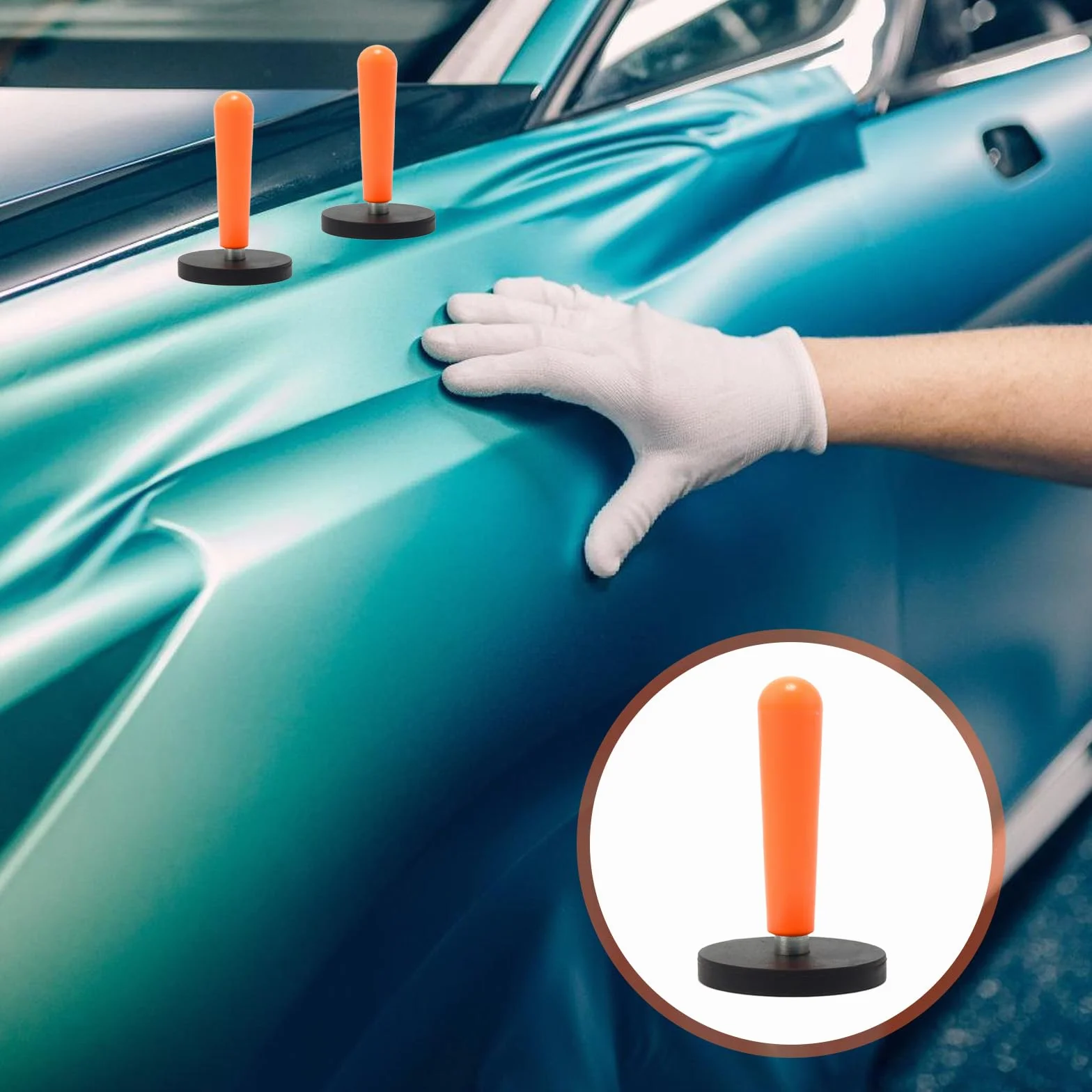 Nizirioo Localizzatore Magnetico A Pellicola D43mm 8 Pezzi per Sign Vinyl, Car Wrapping