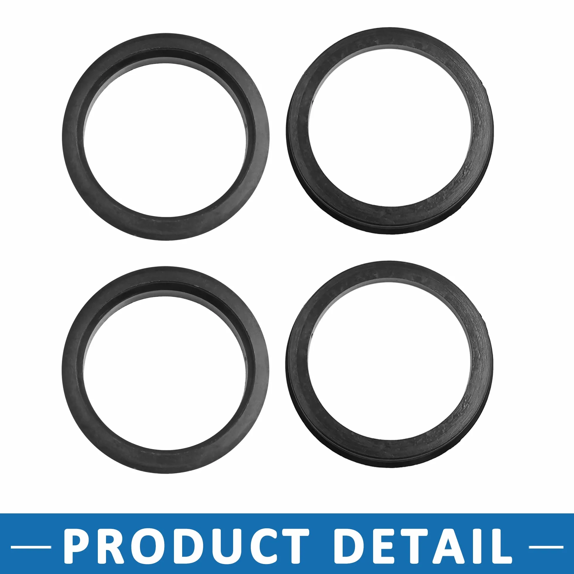 A ABSOPRO Mozzo Centrico Anellos 73,1 To 60,1mm Hubcentrici Ruota Foro Centro Nero (Set 4)