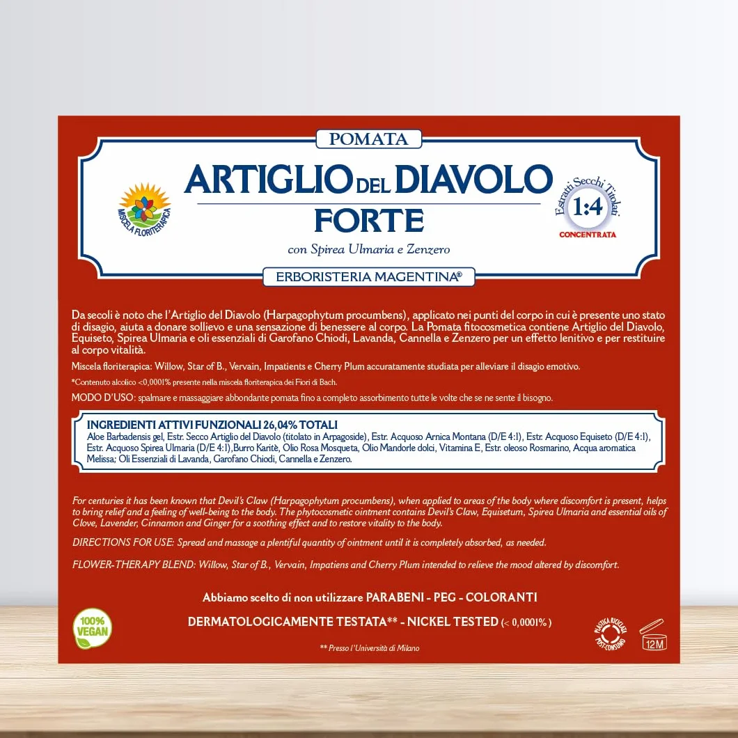 Erboristeria Magentina Artiglio del Diavolo Forte Pomata 100 ml