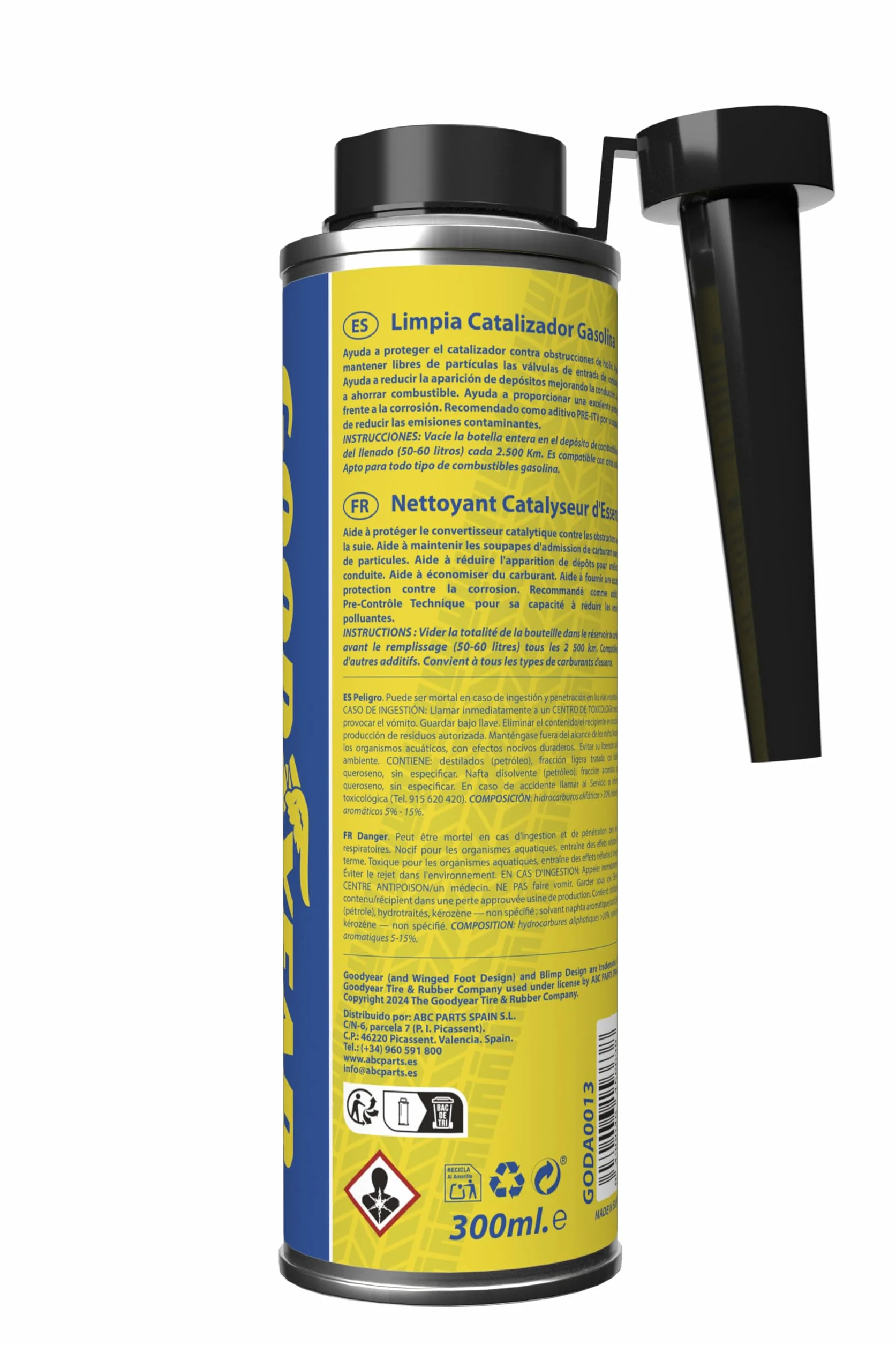 Goodyear Pro Additives Detergente per catalizzatori di benzina 300 ml