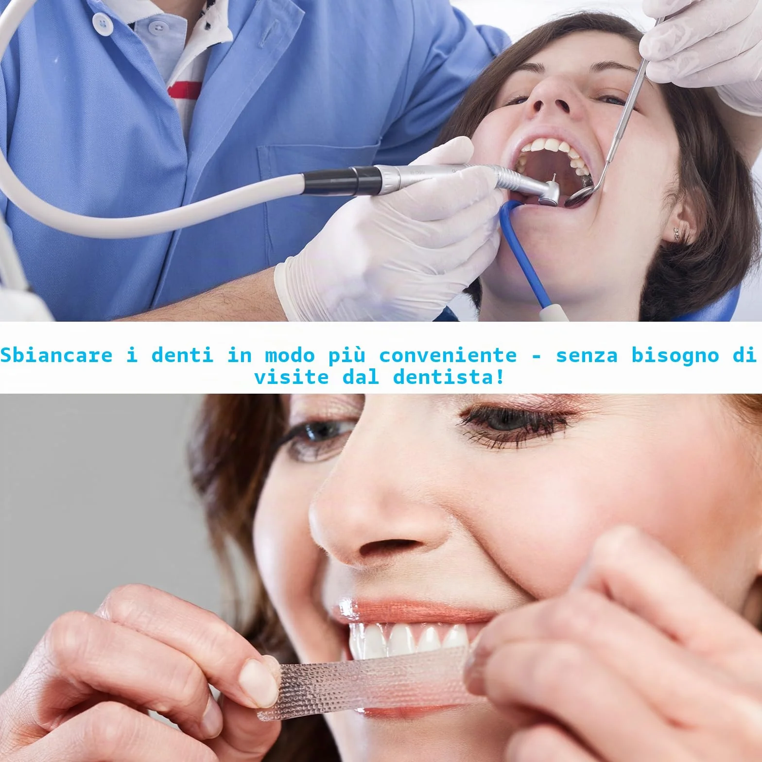 SURFOU Kit Strisce Sbiancanti Denti 56 Pezzi - Teeth Whitening Strips Professionale, Sbiancamento Rapido e Delicato, Senza Perossido per Denti Sensibili