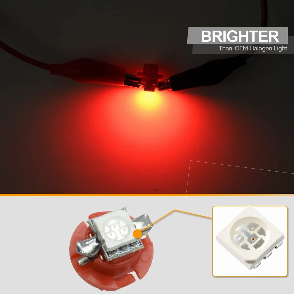B8.4 LED Cruscotto Indicatore Pannello Strumenti Spia per Audi A4 B5 A3 8L 10 Pezzi
