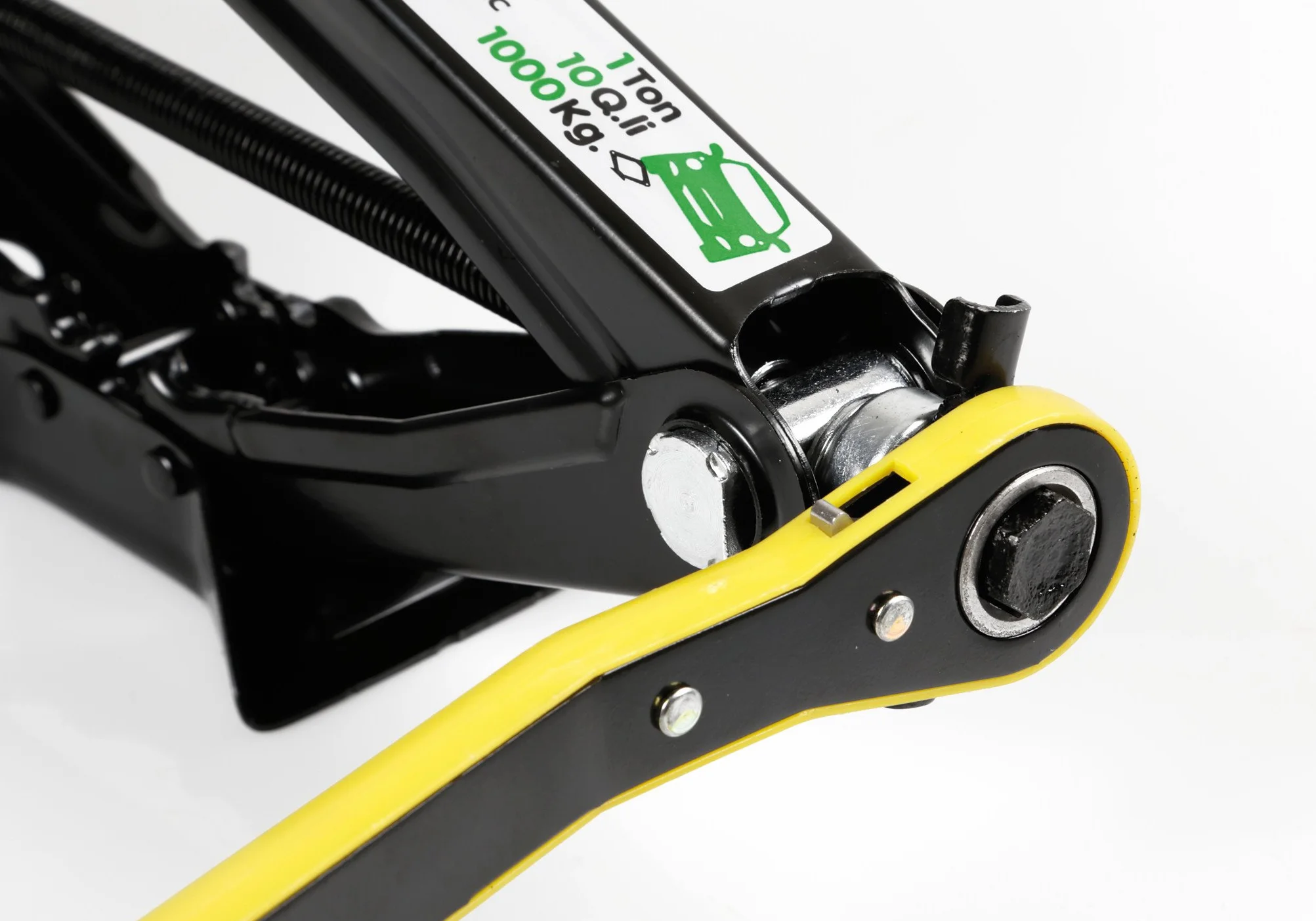Lampa cric a pantografo con cricchetto 1000 kg