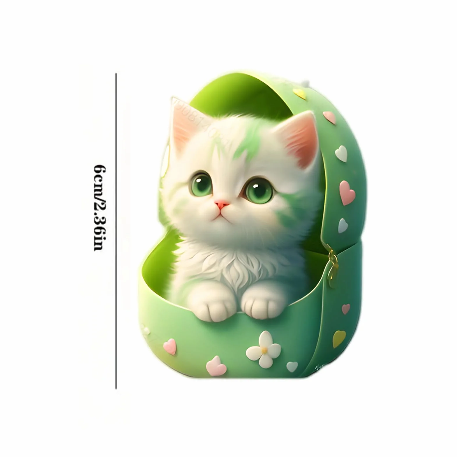 Deodorante Per Auto A Forma Di Gatto Clip Diffusore Aromaterapia Profumo Di Mare 4 Pezzi