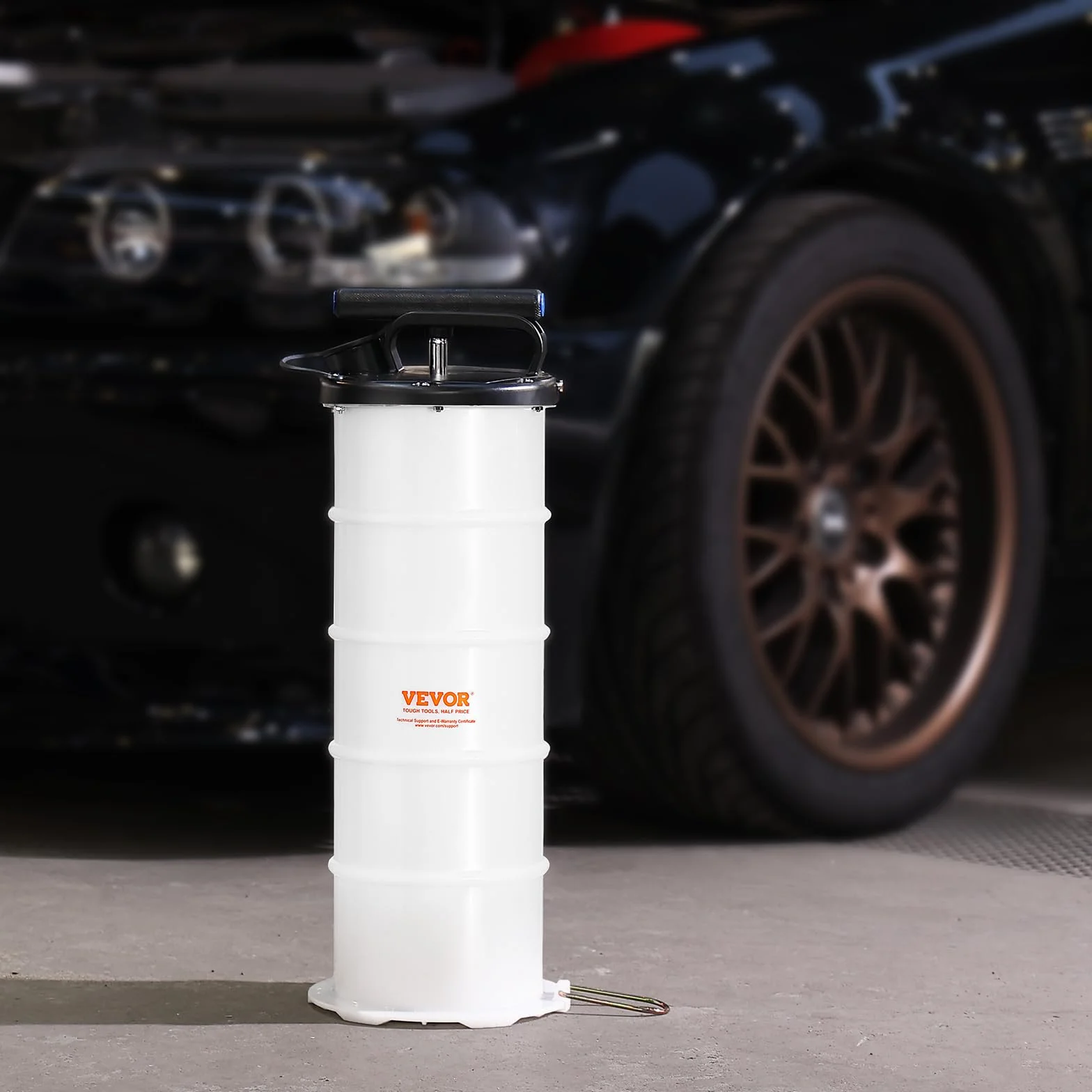 VEVOR Estrattore di Fluidi Pompa a Vuoto per Cambio Olio 6,5L Kit Aspiraliquidi Auto