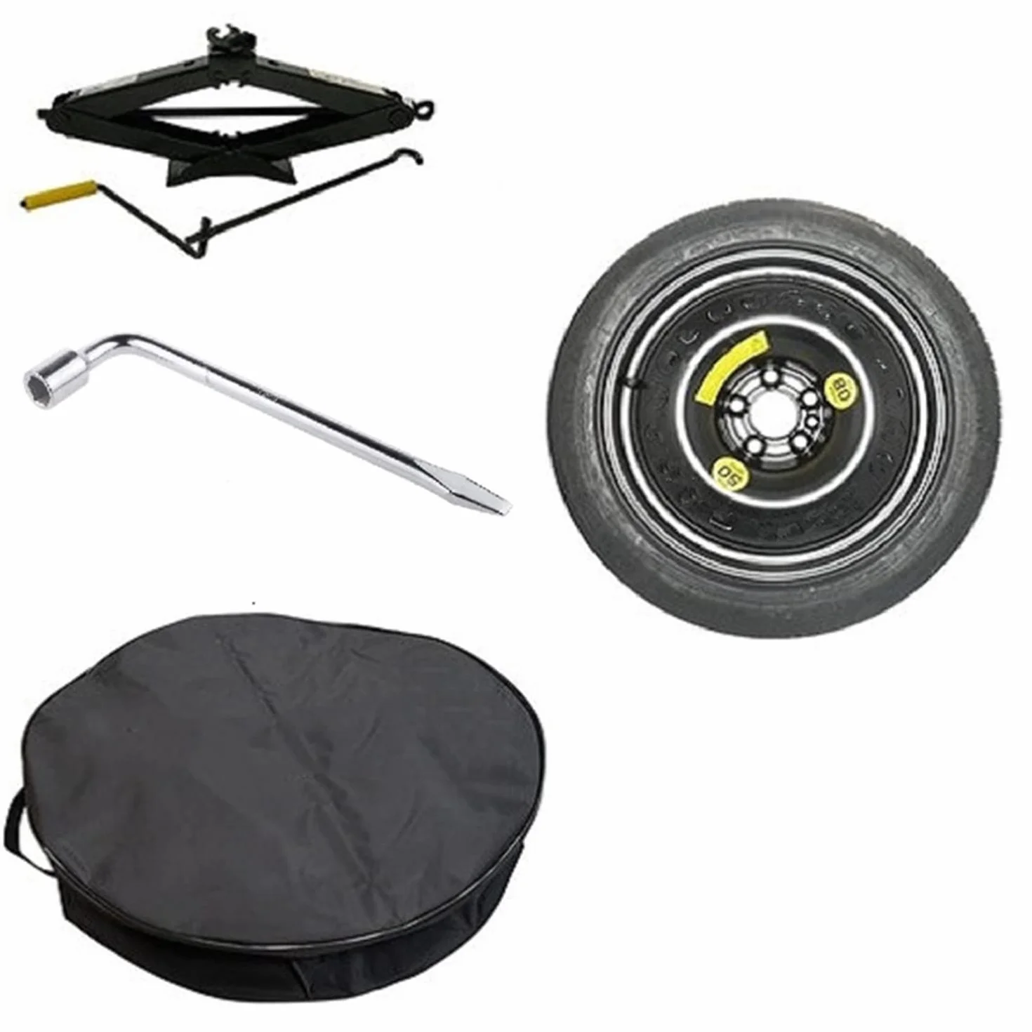 KIT RUOTINO DI SCORTA 17" 125/70r17 COMPATIBILE CON SUZUKI SWIFT SPORT, SWACE, TOYOTA COROLLA, AURIS