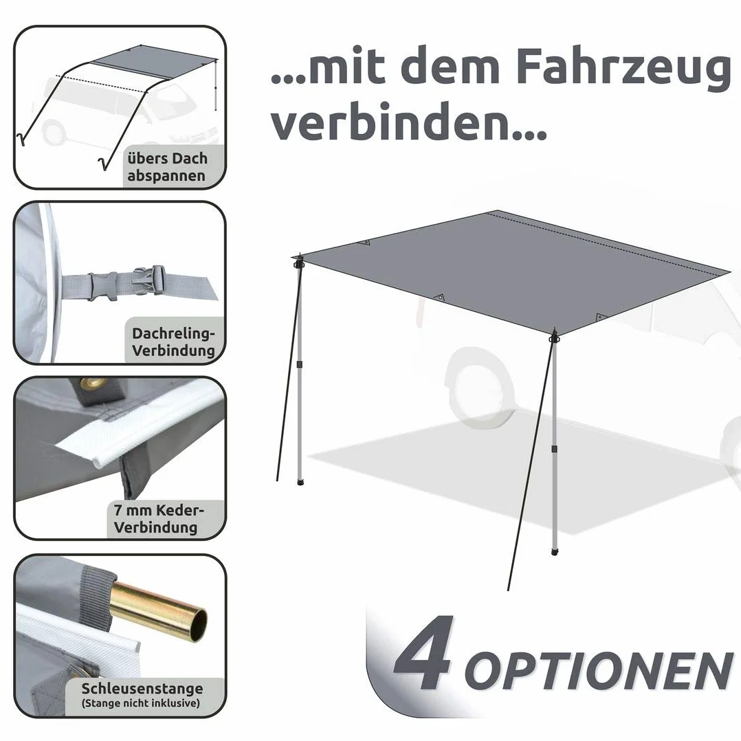 GEAR Motorhome Tarp 260x240 Tenda da Sole Impermeabile 5000mm per Camper