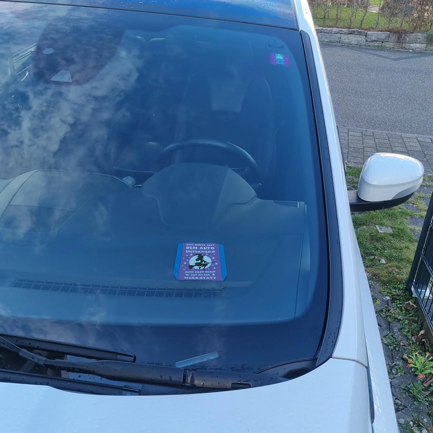 Disco di parcheggio con strega idea regalo per patente di guida