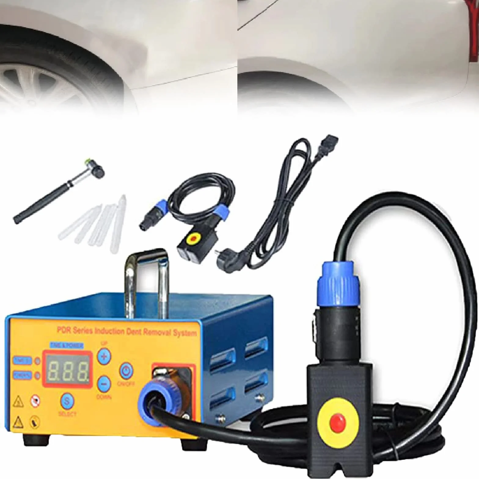Strumento di riparazione ammaccature a induzione elettromagnetica per auto