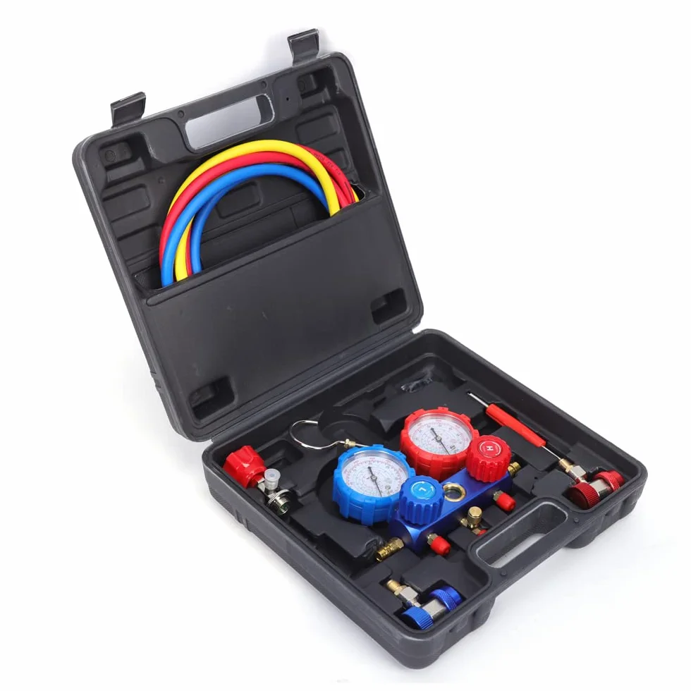 Set di manometri per auto R410A R134A R536A R530G R636G con tubi
