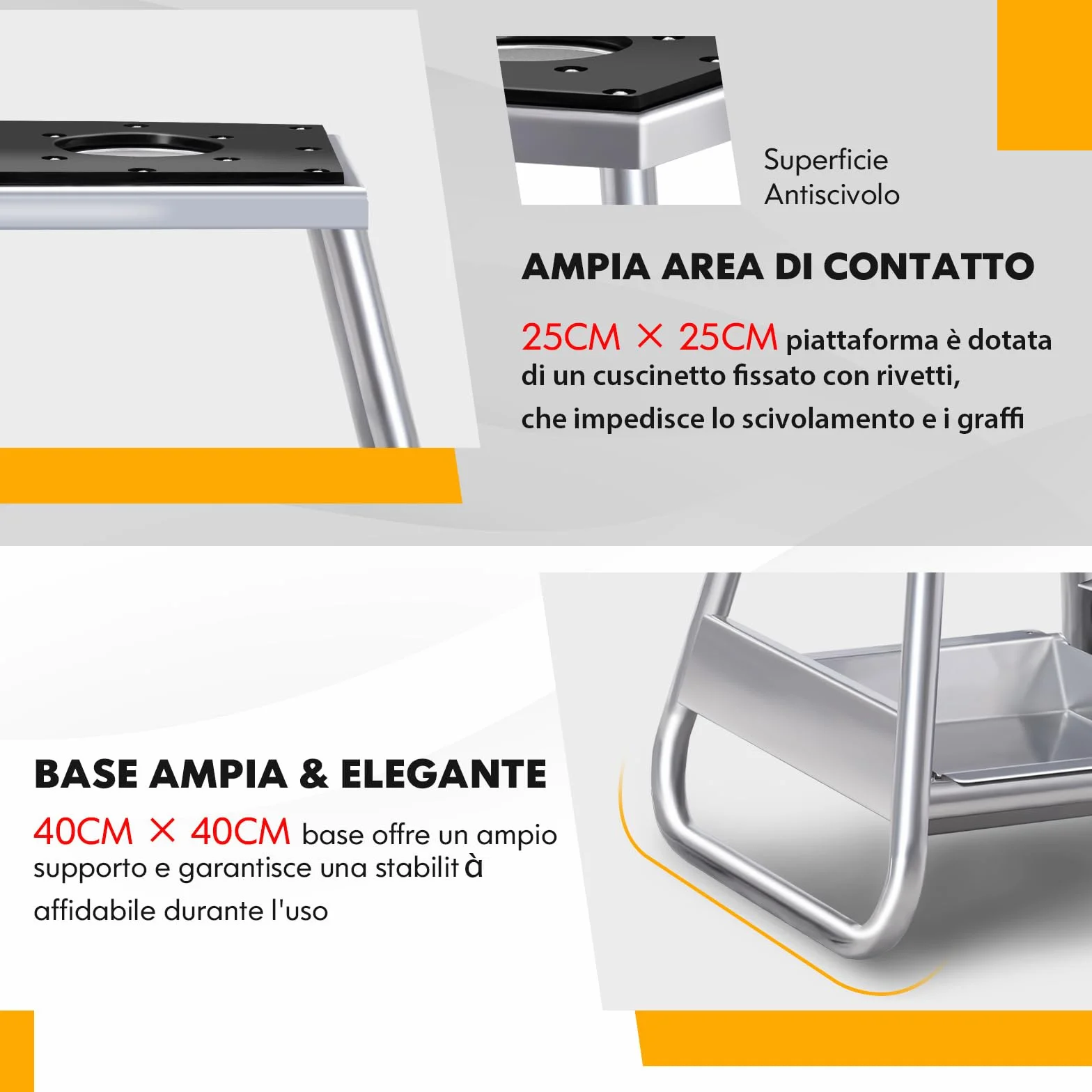 COSTWAY Cavalletto Sollevatore per Moto da Cross, Supporto Moto Fuoristrada in Metallo, Portata 450 kg
