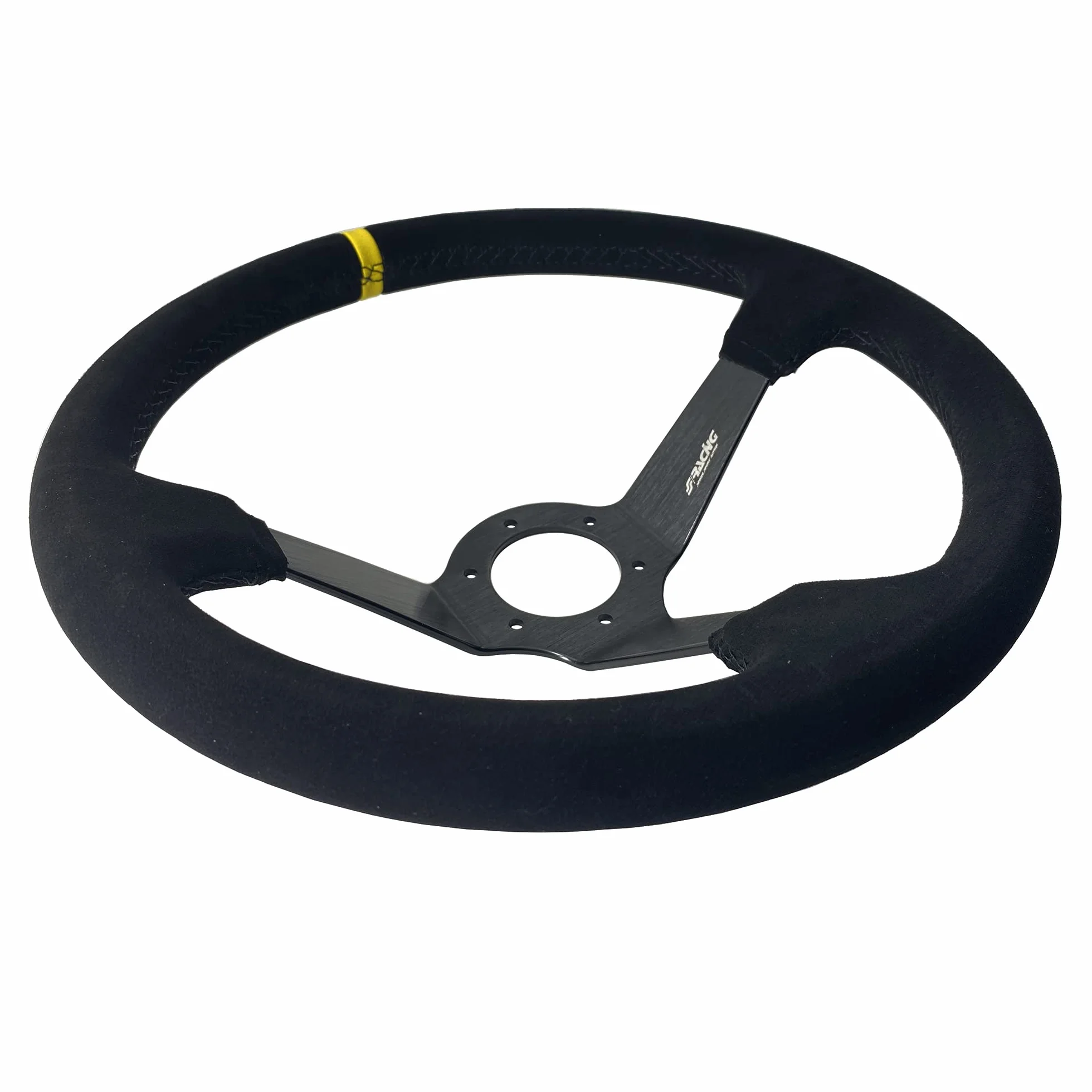 Simoni Racing CAR/350C Volante Sportivo Carrera Universale, in Camoscio Nero