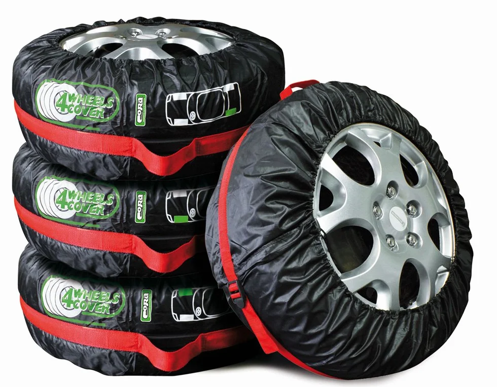 CORA Set Custodie per Pneumatici 62-74 cm Set di 4