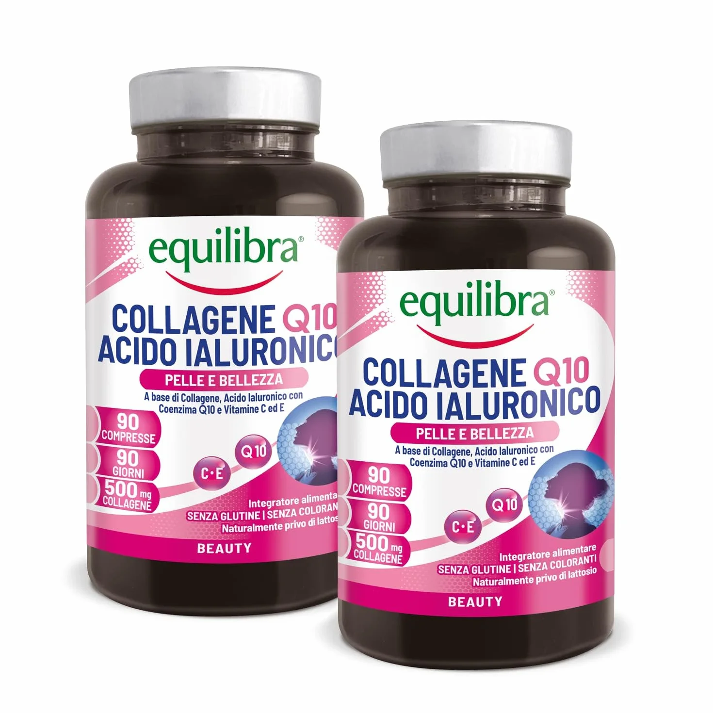 Equilibra Collagene Q10 Acido Ialuronico Integratore Alimentare 2x90 Compresse