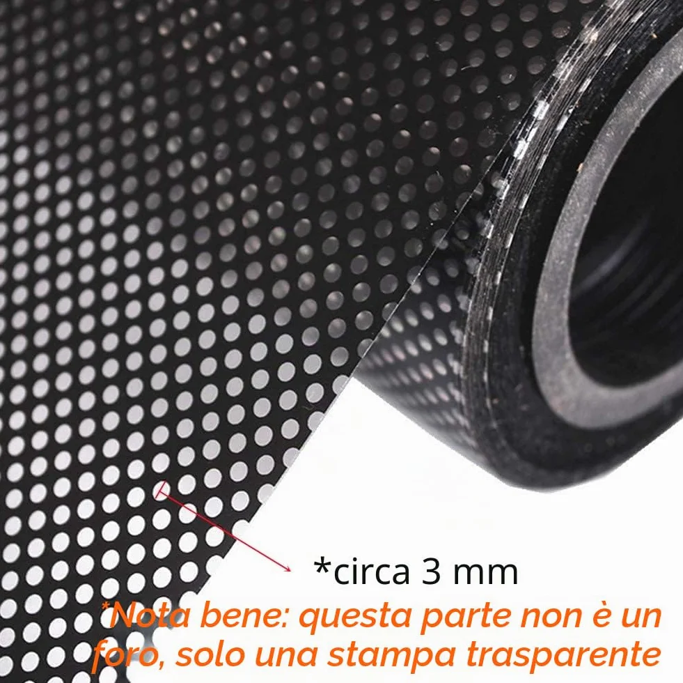 30 cm x 200 cm,Pellicola per parabrezza per auto stampata con forma traforata nera Pellicola, privacy,protezione solare per interni e finestre,coltello per incisione e 2 raschietti